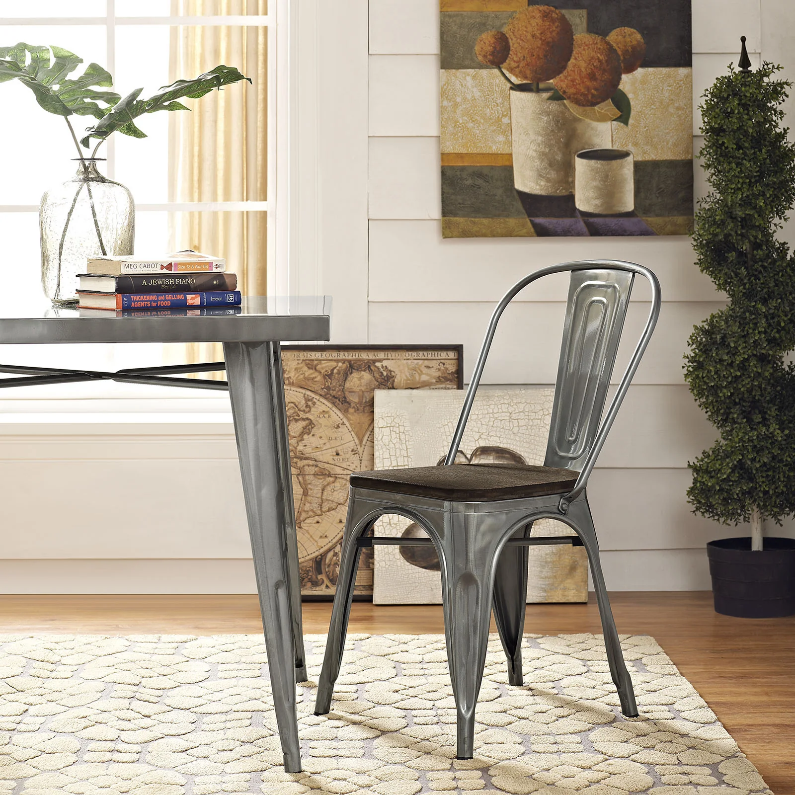 Panora Bamboo Side Chair Gunmetal - Image 4