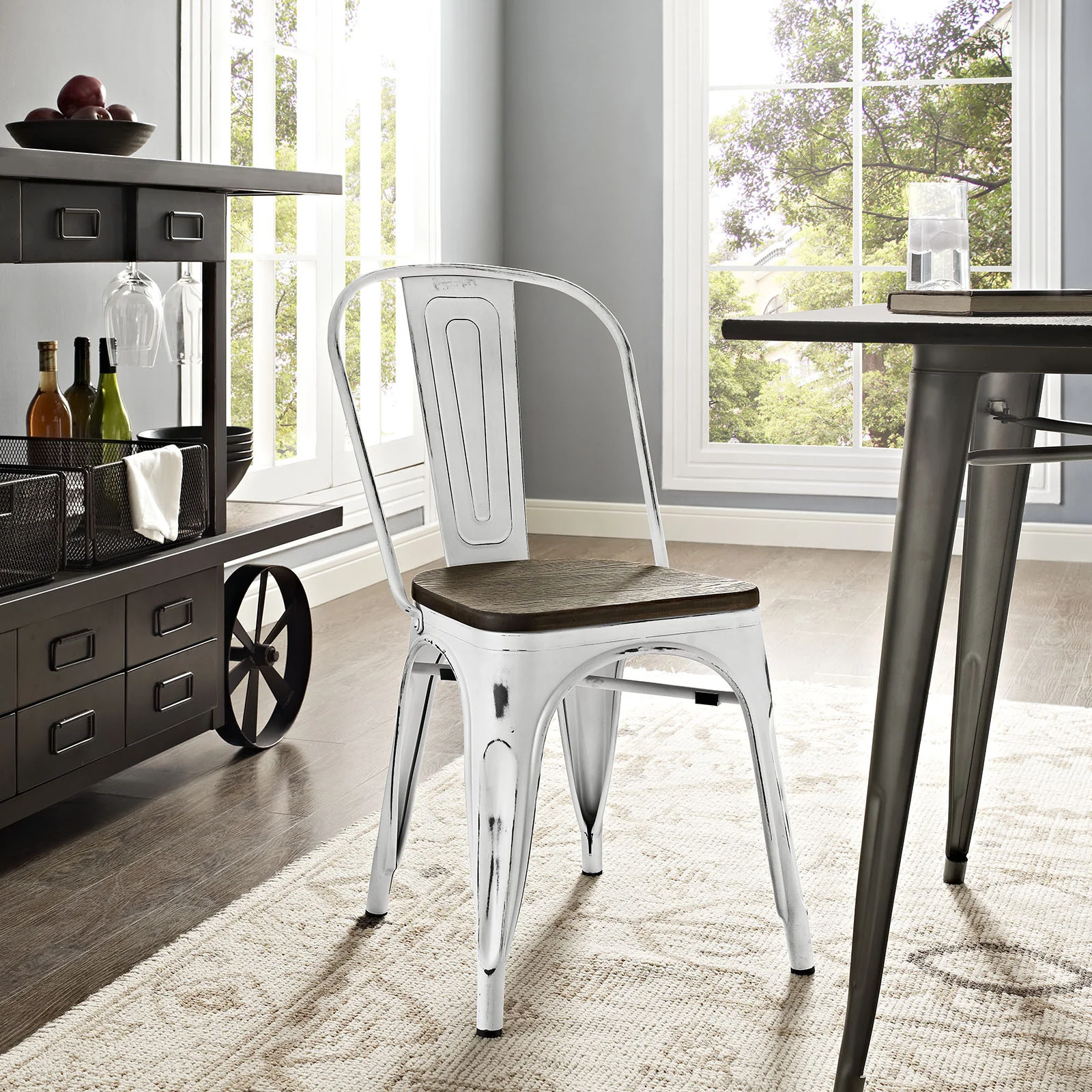 Panora Bamboo Side Chair White - Image 4