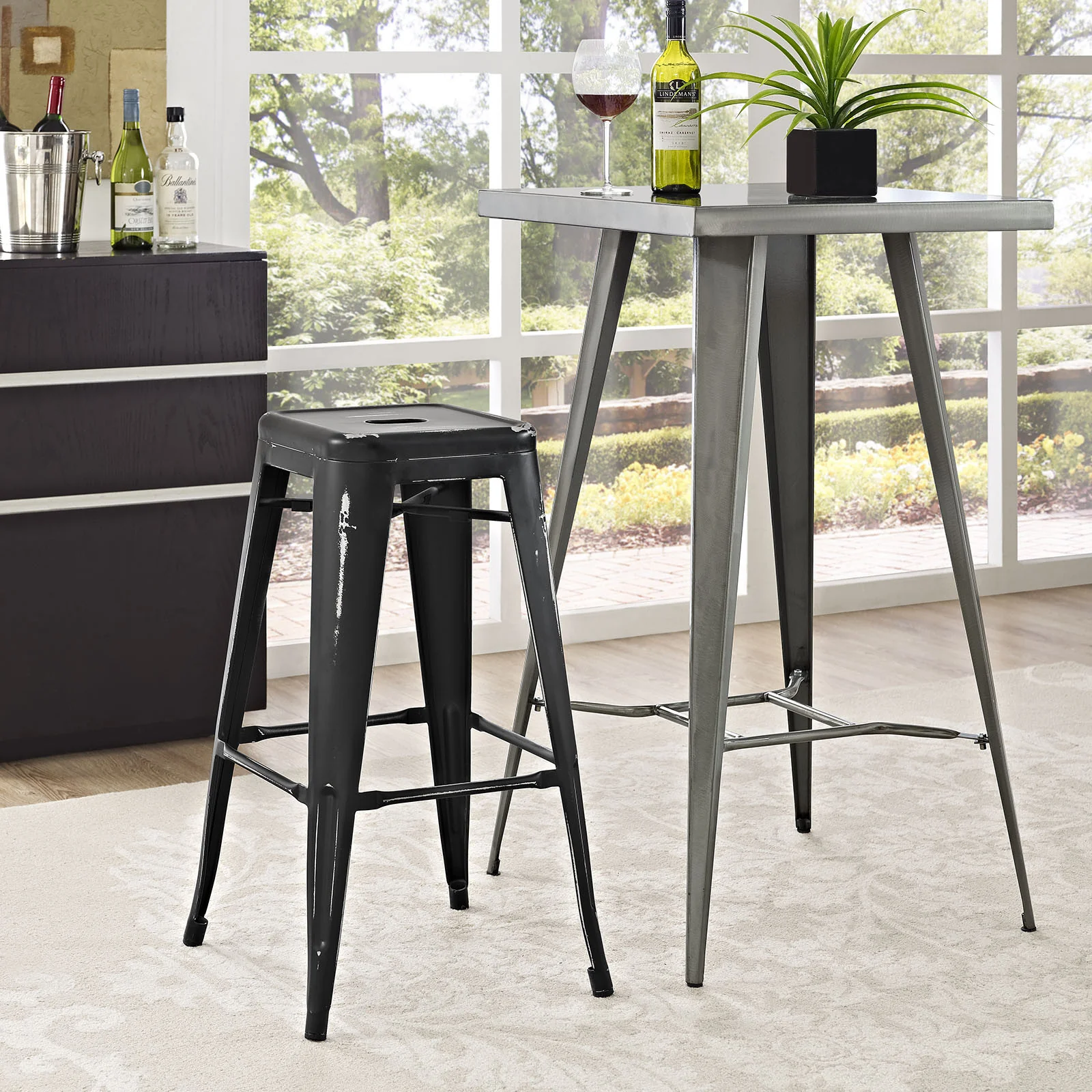Panora Bar Stool Black - Image 4