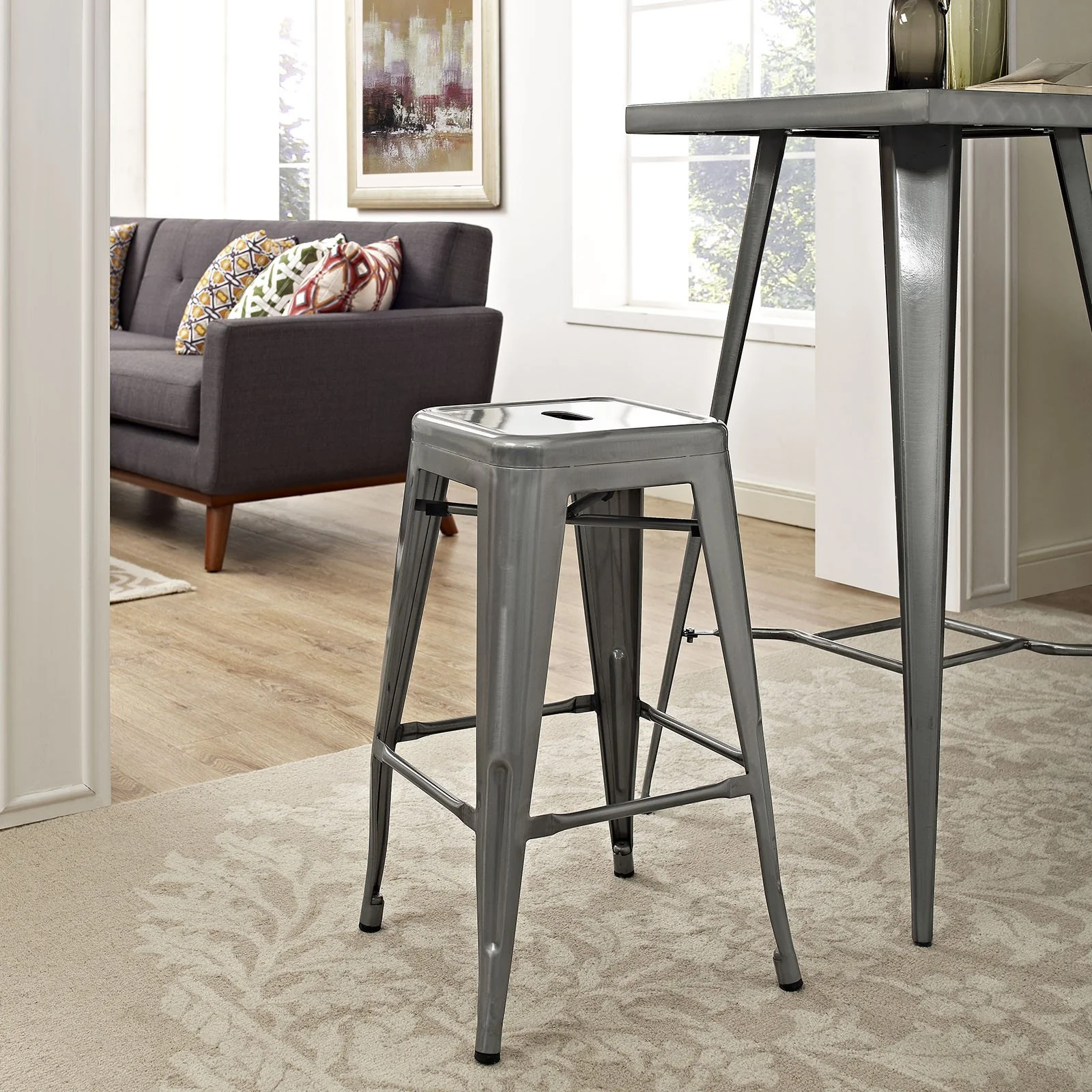 Panora Bar Stool Gunmetal - Image 8