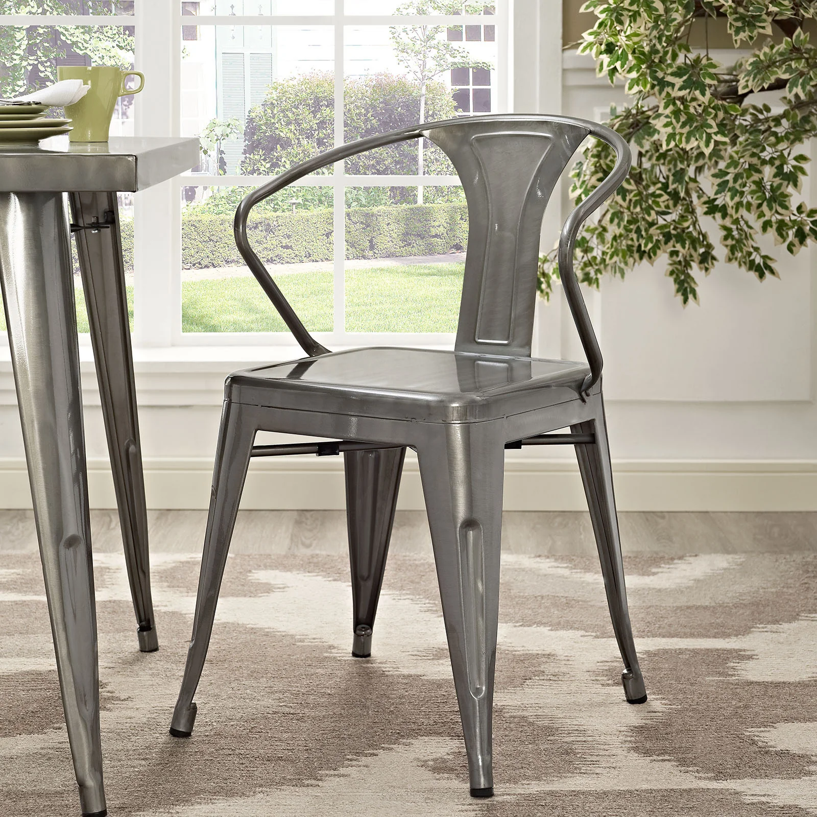 Panora Dining Chair Gunmetal - Image 4