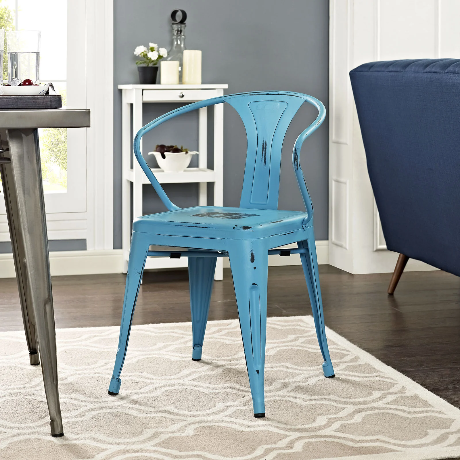 Panora Dining Chair Turquoise - Image 4