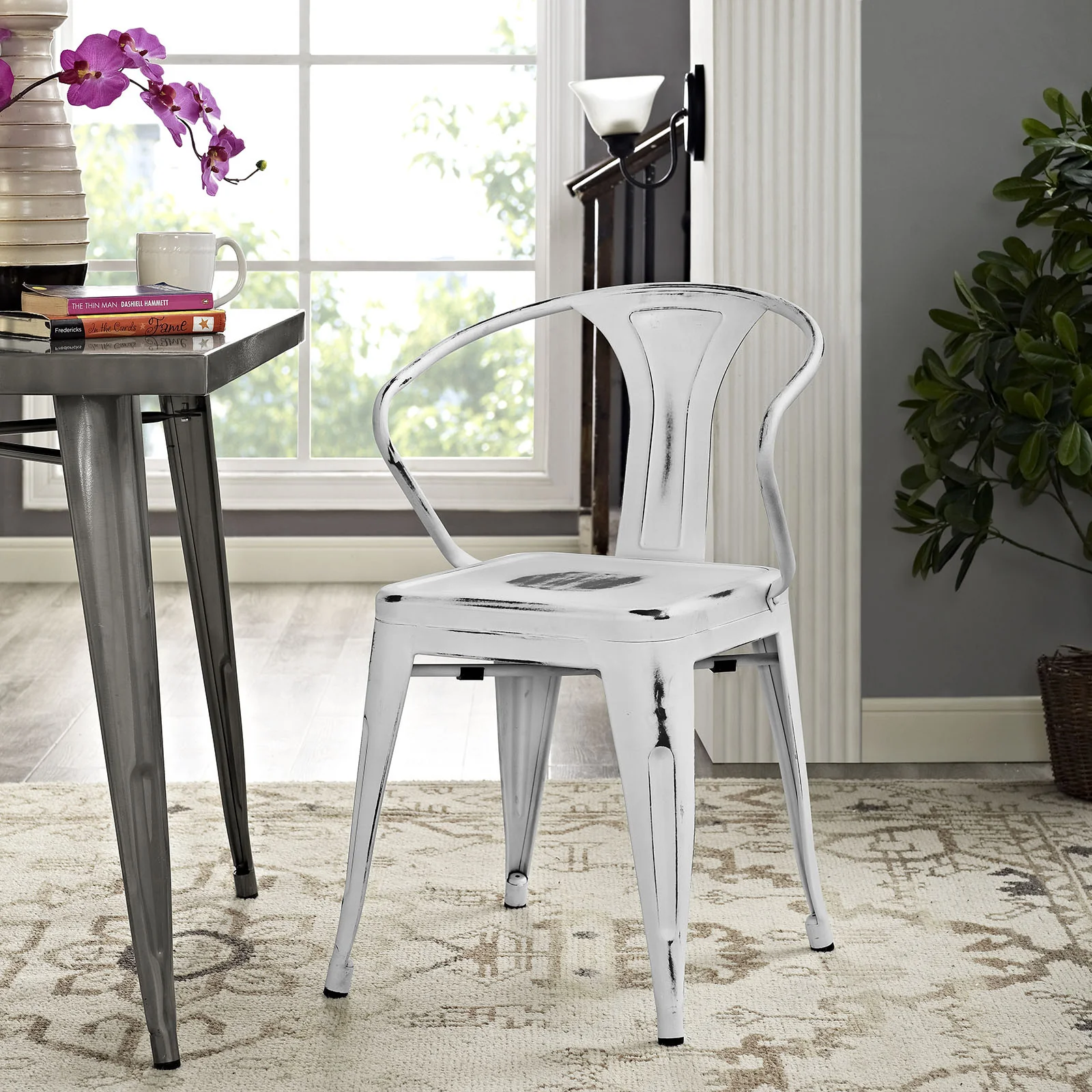 Panora Dining Chair White - Image 4