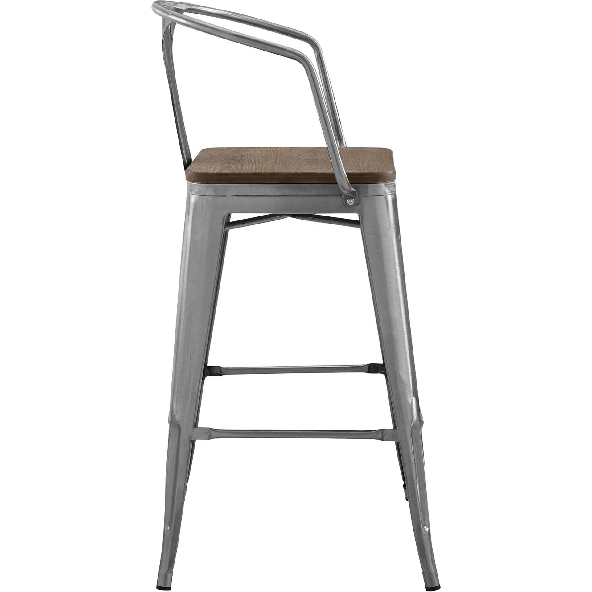 Panora Low Backrest Bar Stool Gunmetal - Image 2