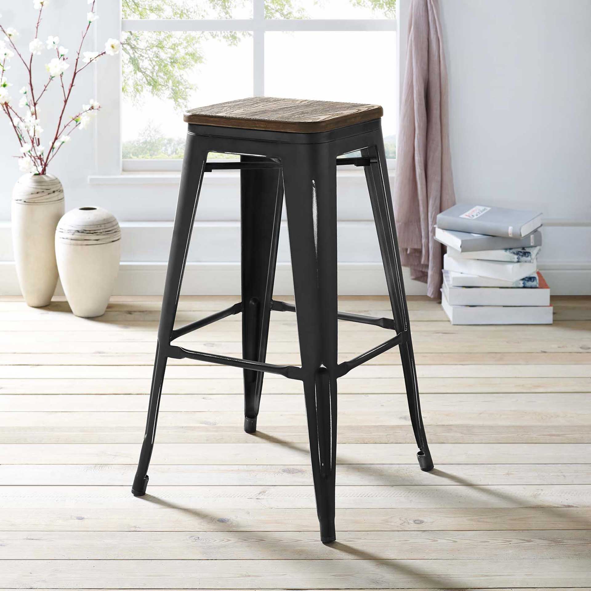Panora Metal Bar Stool Black - Image 4