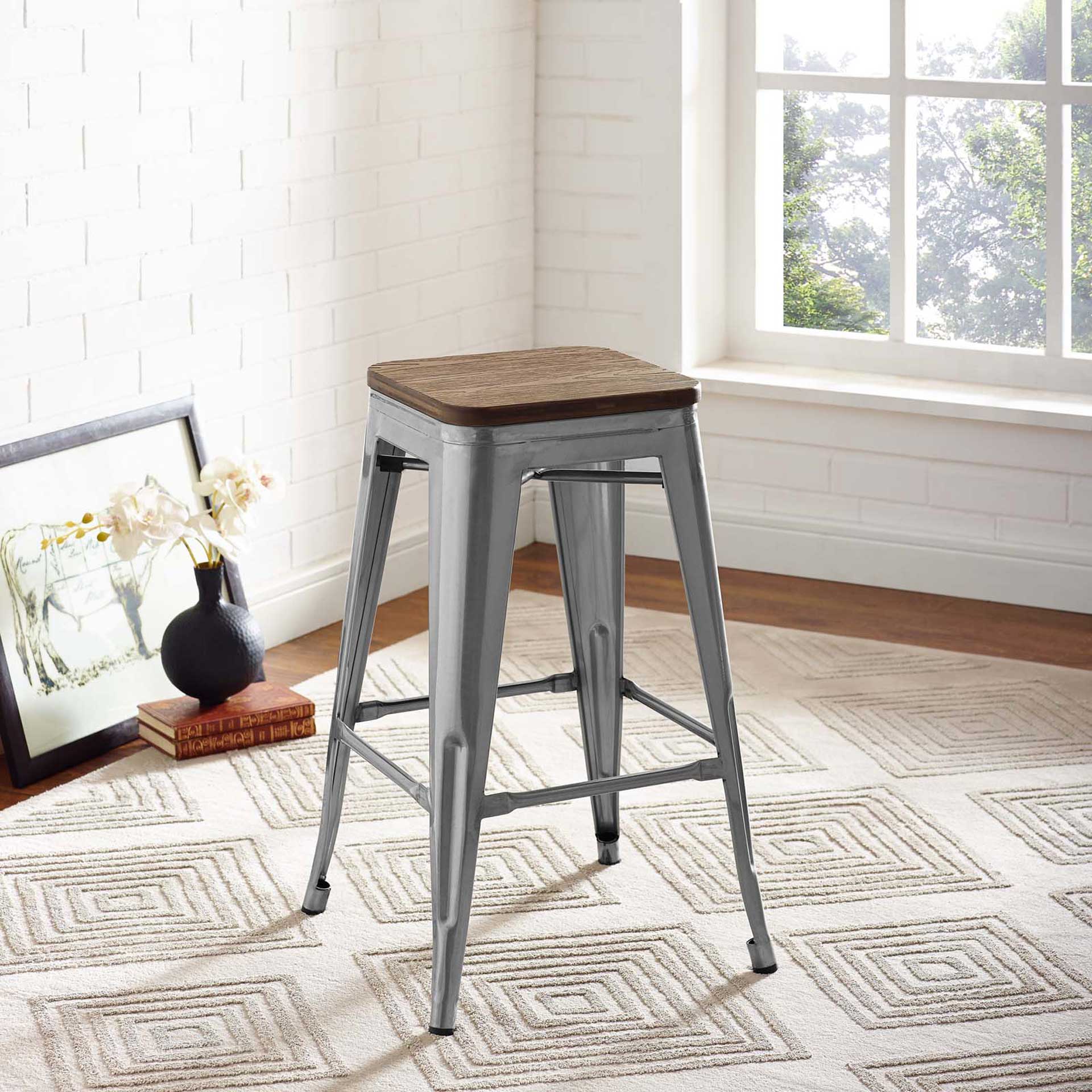 Panora Metal Bar Stool Gunmetal - Image 8
