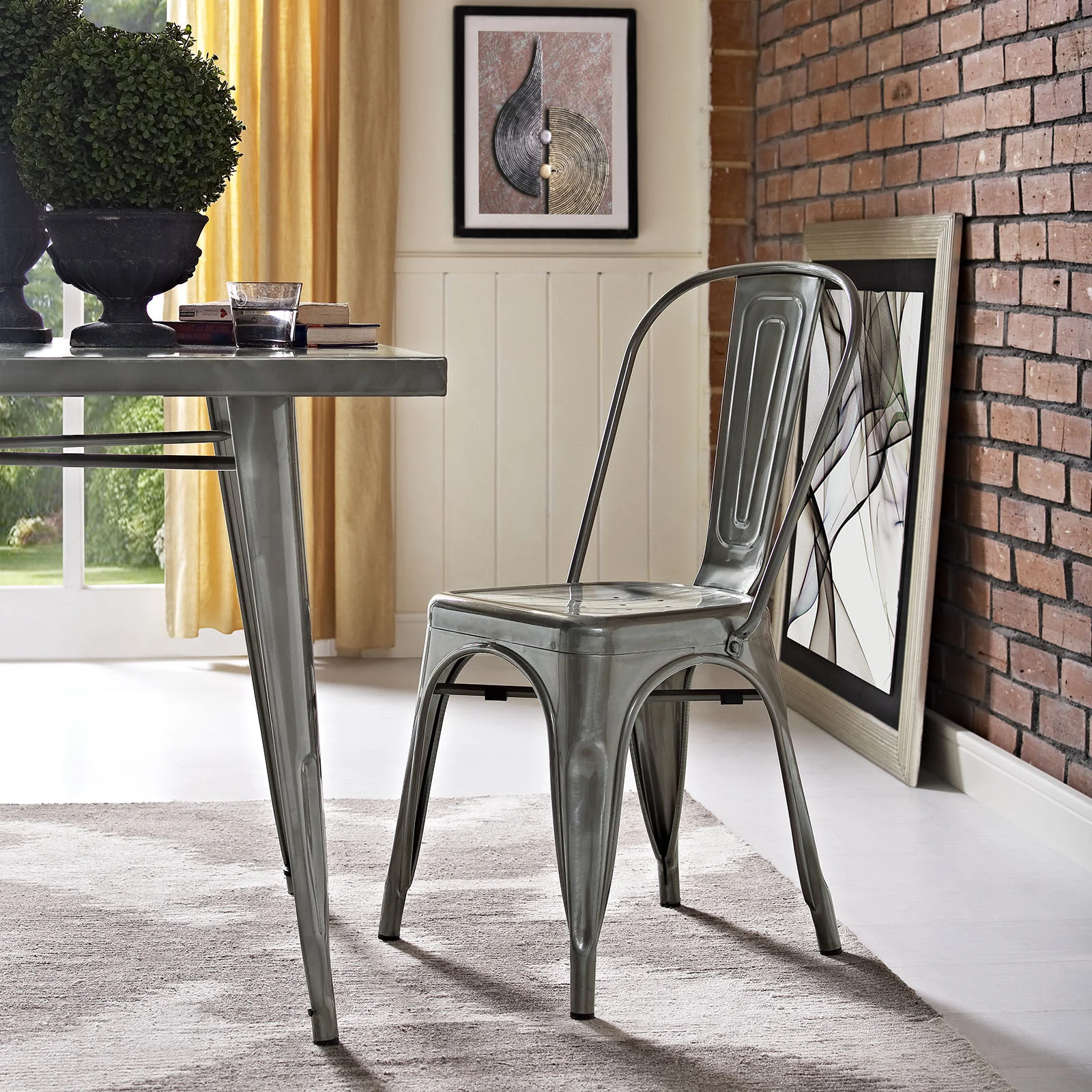 Panora Side Chair Gunmetal - Image 4