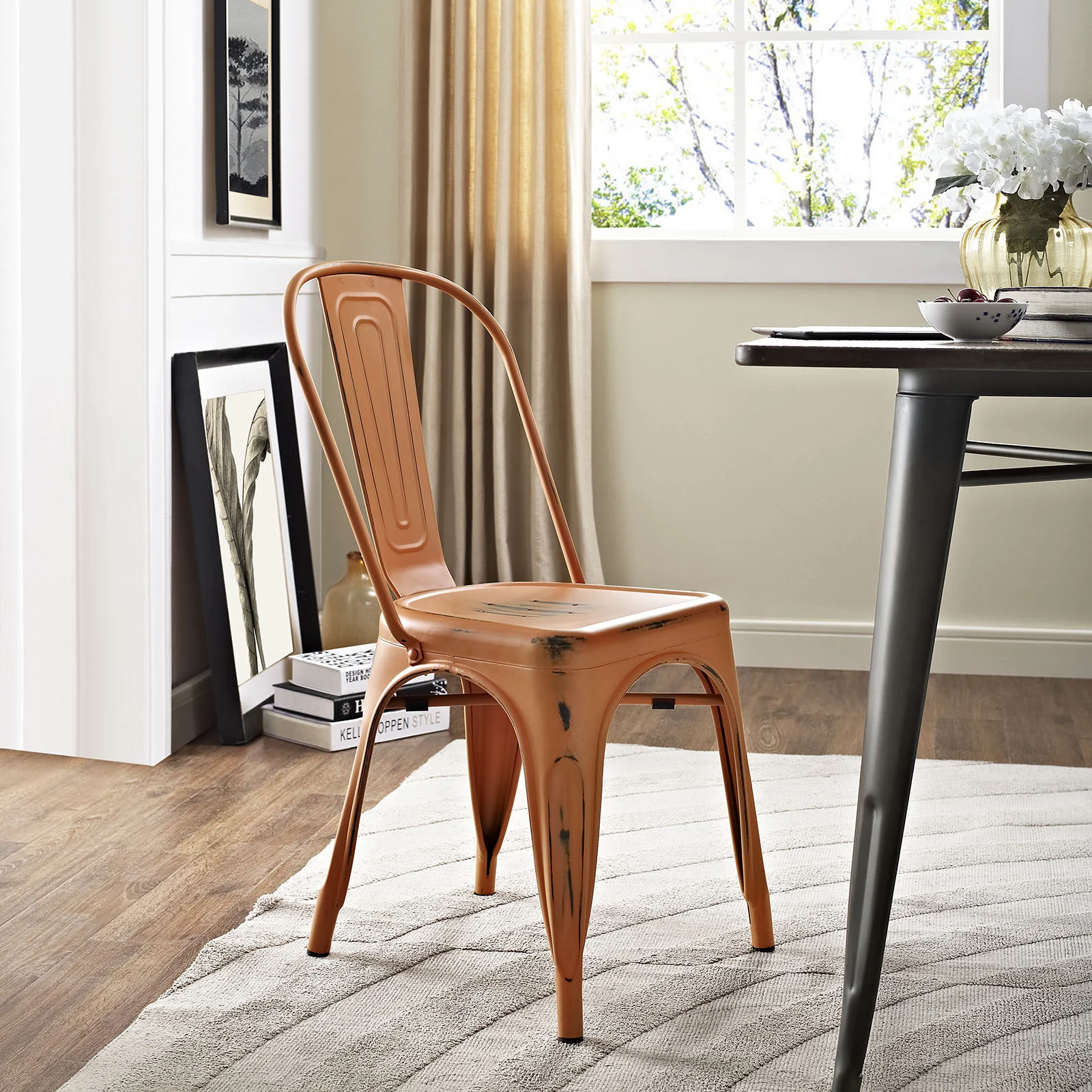 Panora Side Chair Orange - Image 4