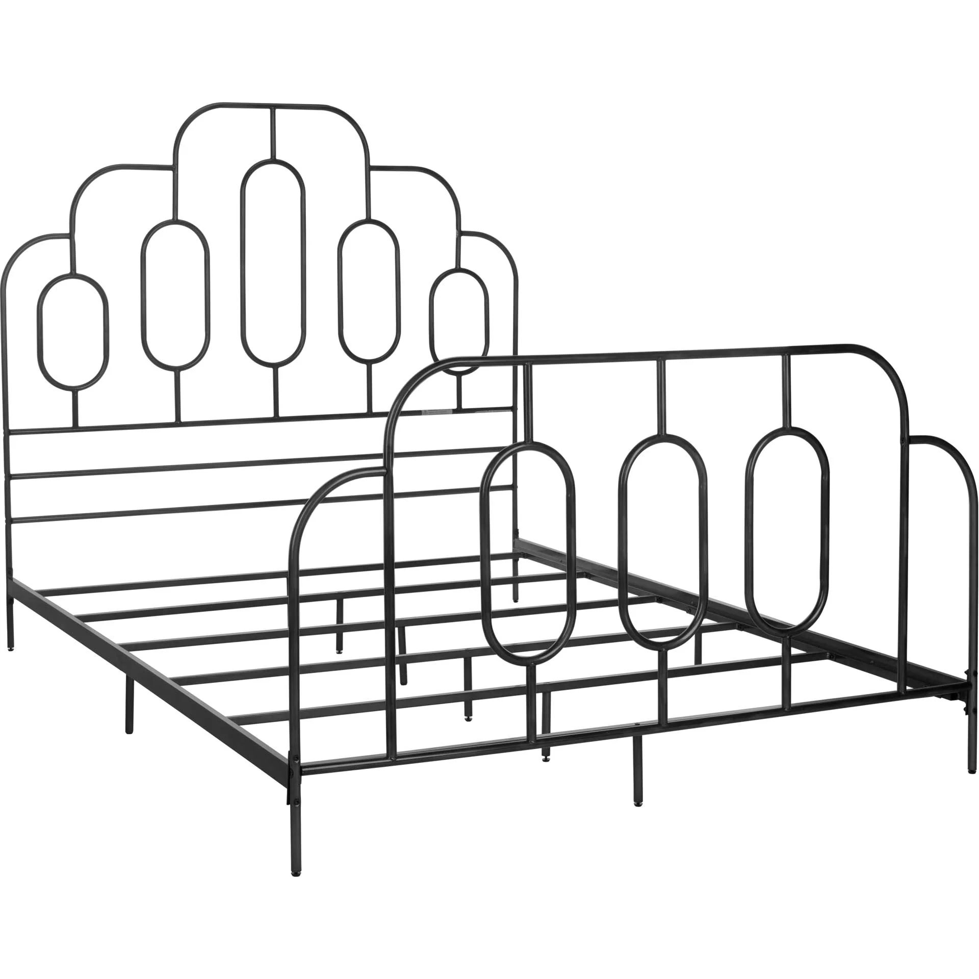 Paola Metal Retro Bed Black - Image 3