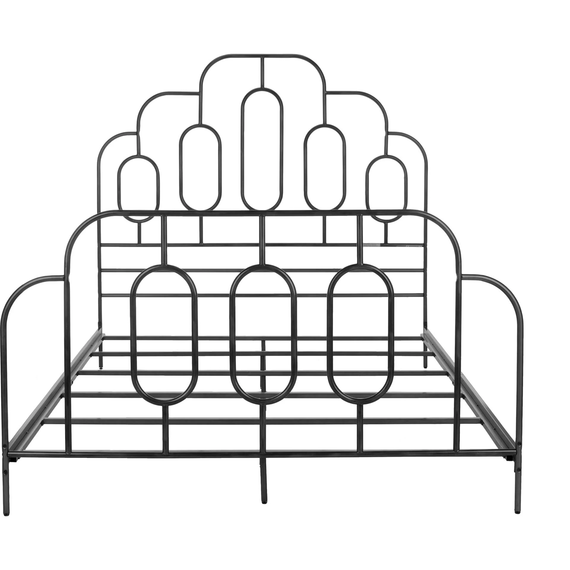 Paola Metal Retro Bed Black - Image 4