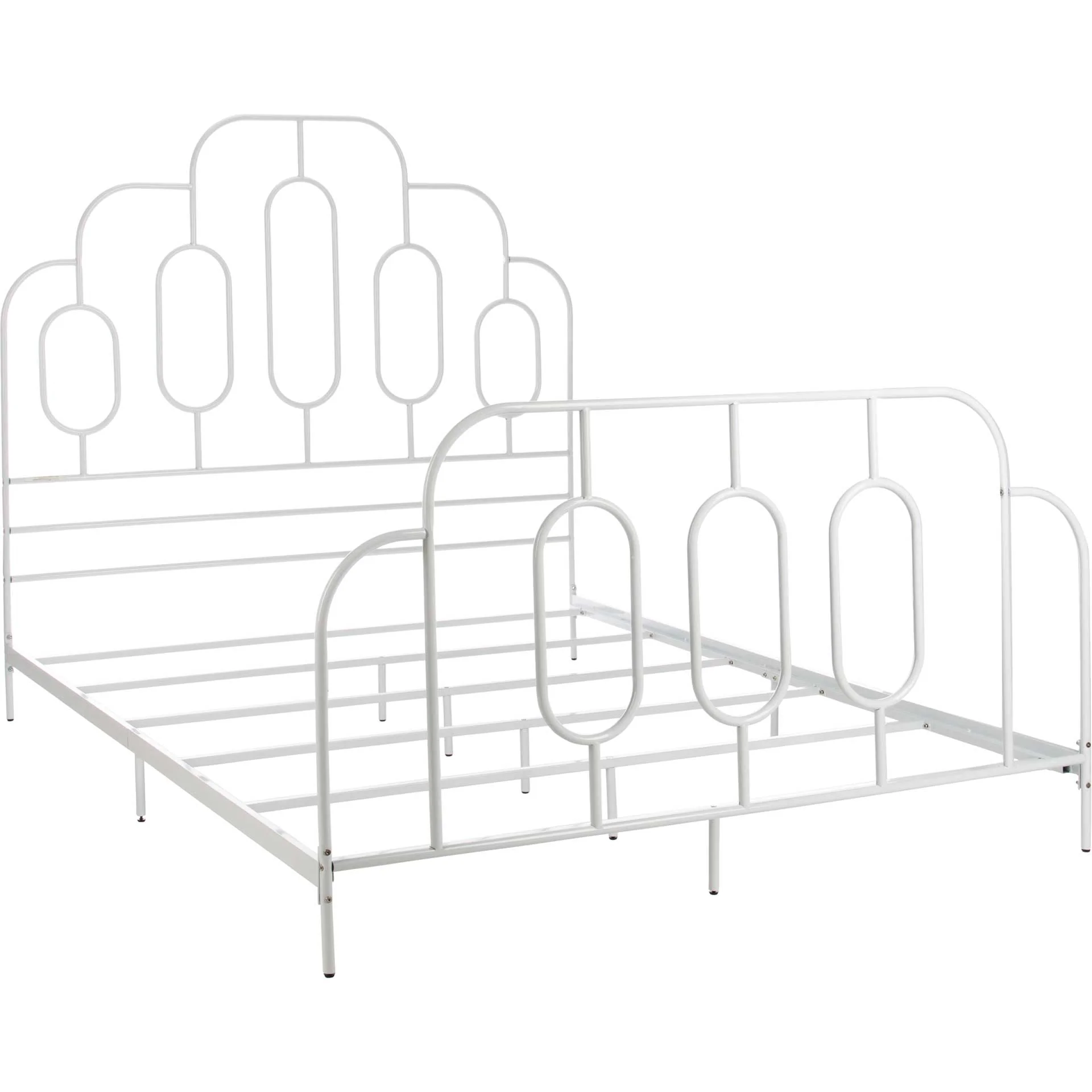Paola Metal Retro Bed White - Image 3