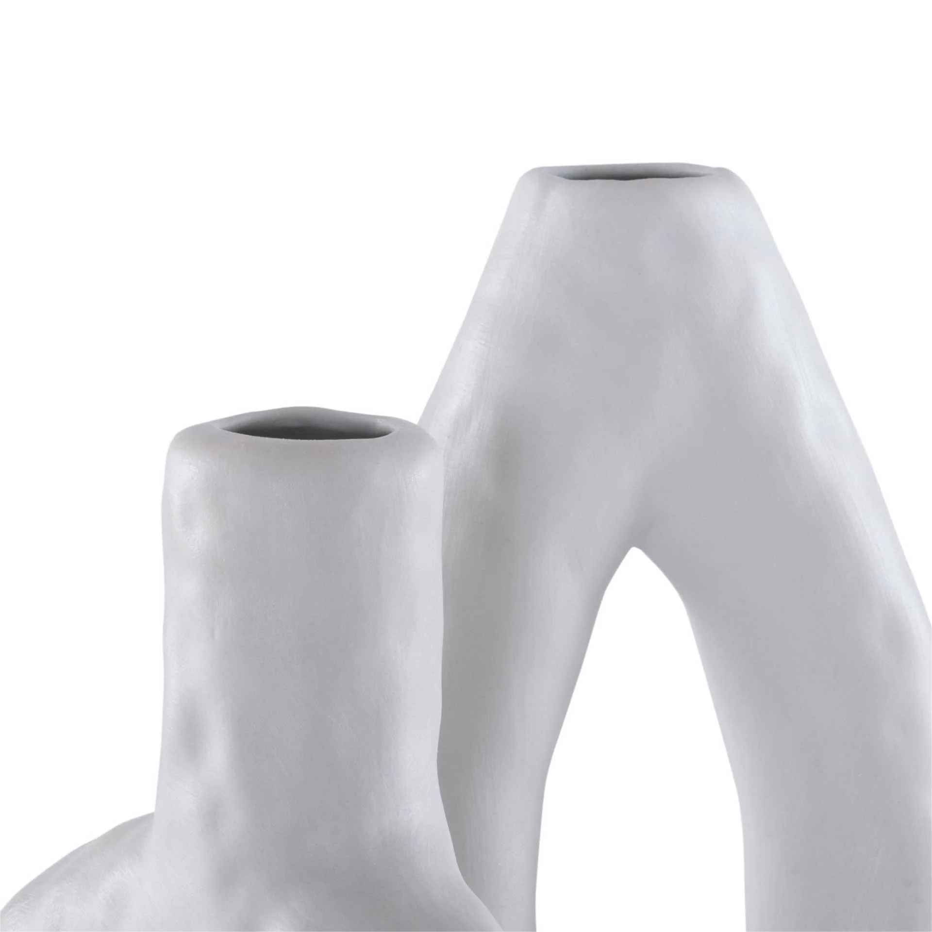 Paoline Ceramic Vase Stone Gray (Set of 2) - Image 2