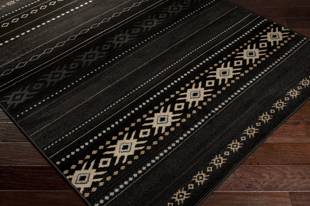 Paramount Light Gray/Charcoal/Black Area Rug - Image 3
