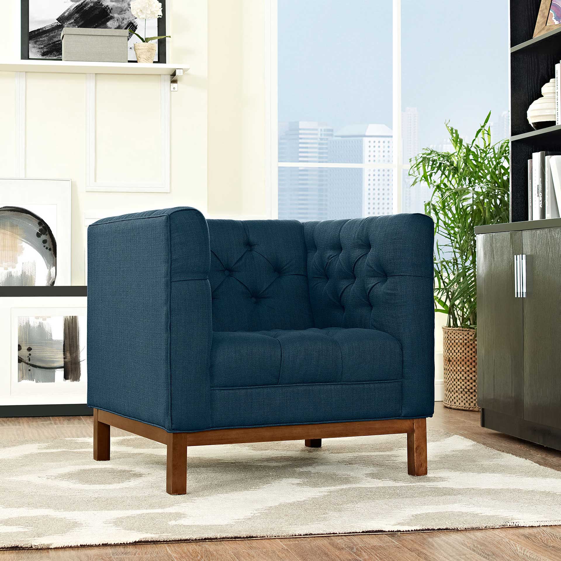 Paramour Fabric Armchair Azure - Image 5