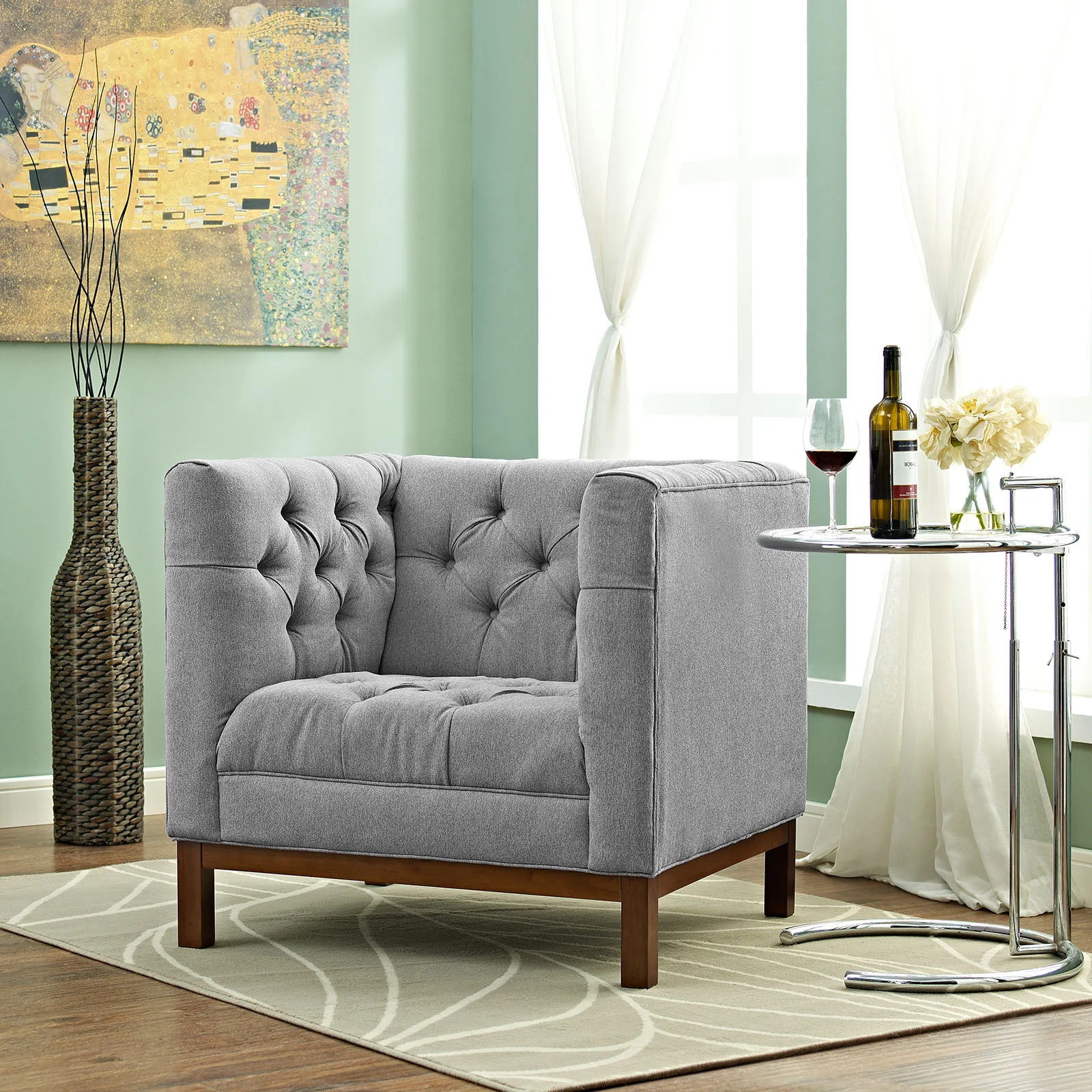 Paramour Fabric Armchair Expectation Gray - Image 5