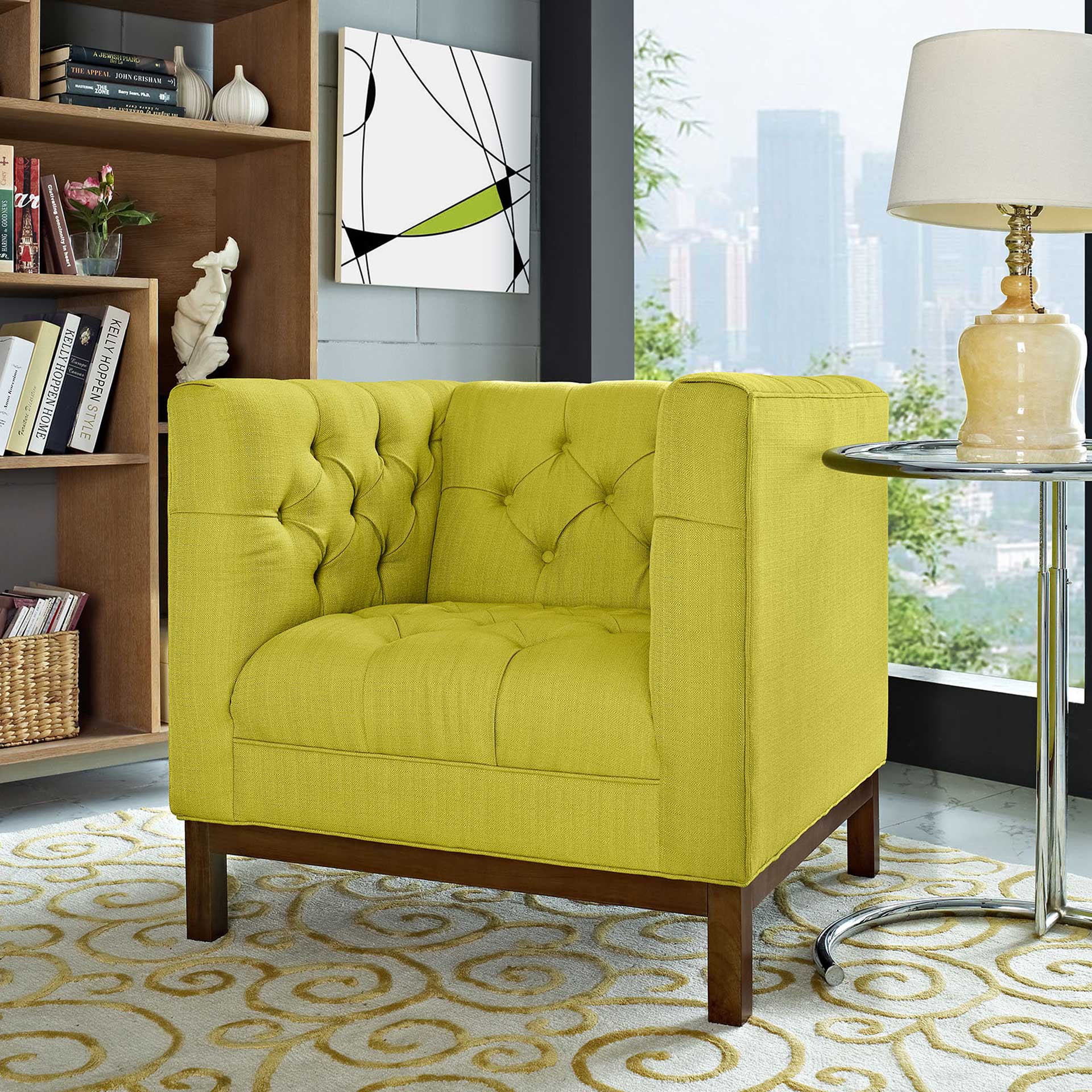 Paramour Fabric Armchair Wheatgrass - Image 5