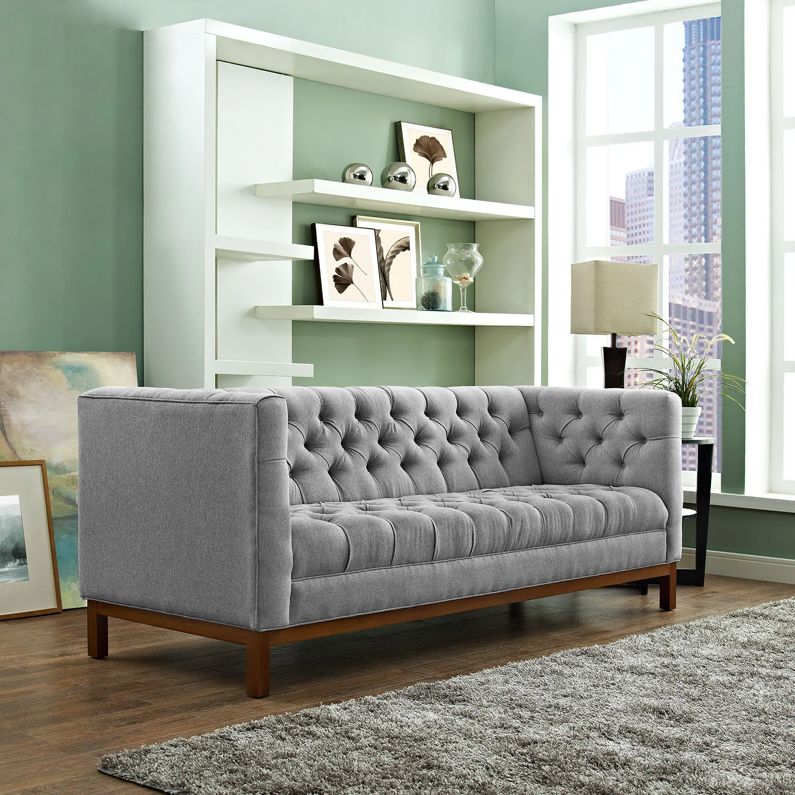 Paramour Fabric Sofa Expectation Gray - Image 4