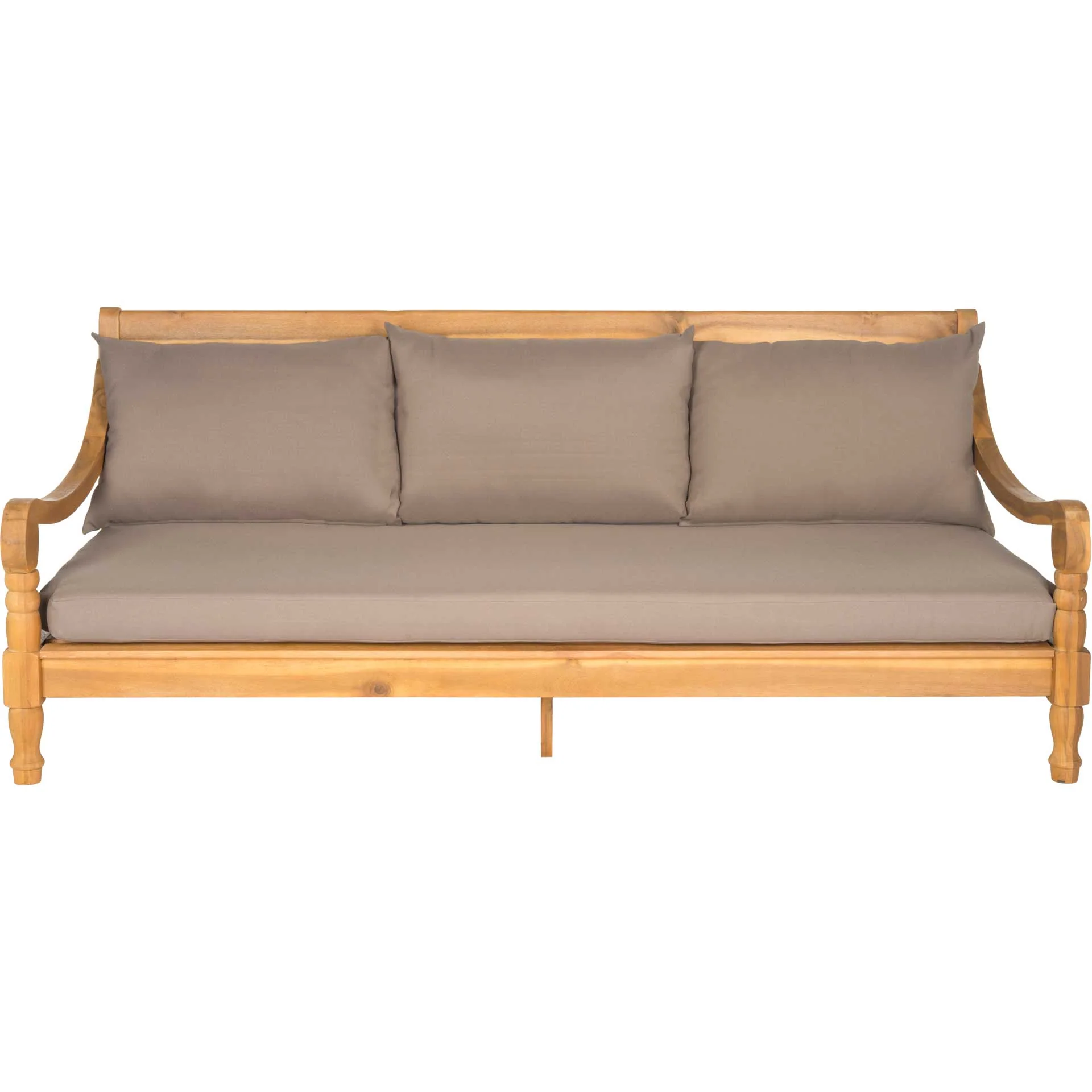 Pardia Day Bed Teak Brown/Taupe - Image 2