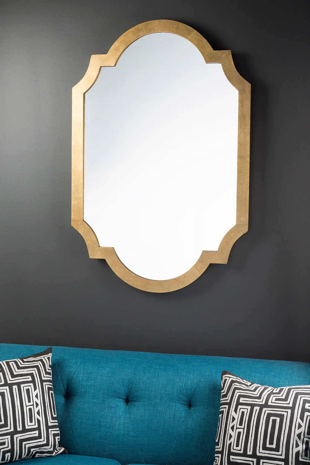 Paris Aged Gold Wall Mirror - Image 2