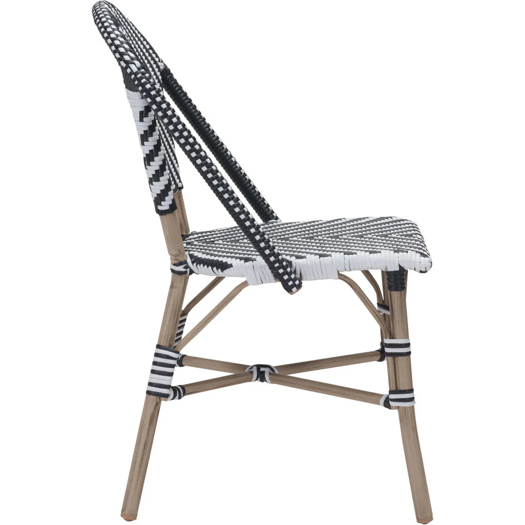 Parisian Dining Chair Black & White (Set of 2) - Image 2