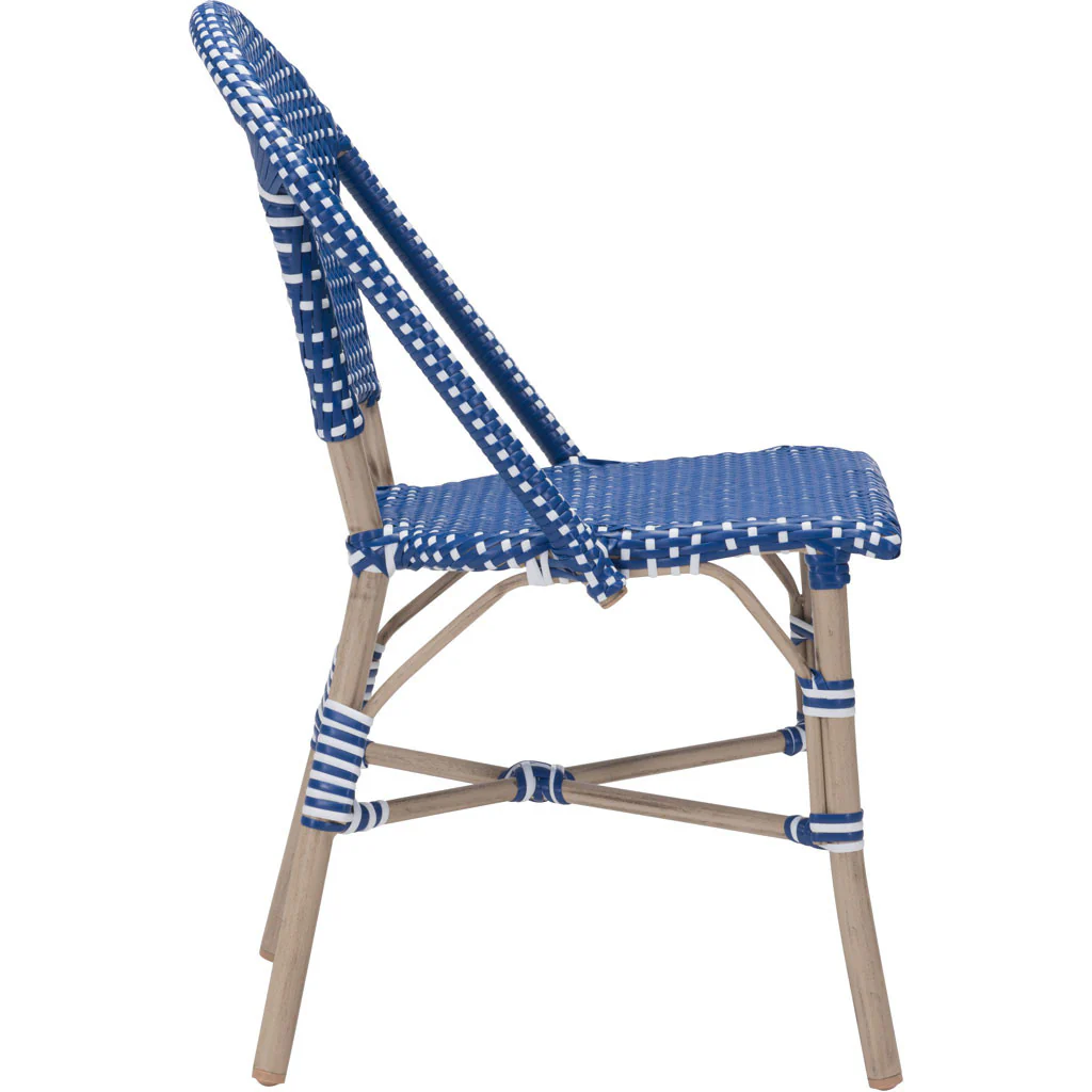 Parisian Dining Chair Navy Blue & White (Set of 2) - Image 2