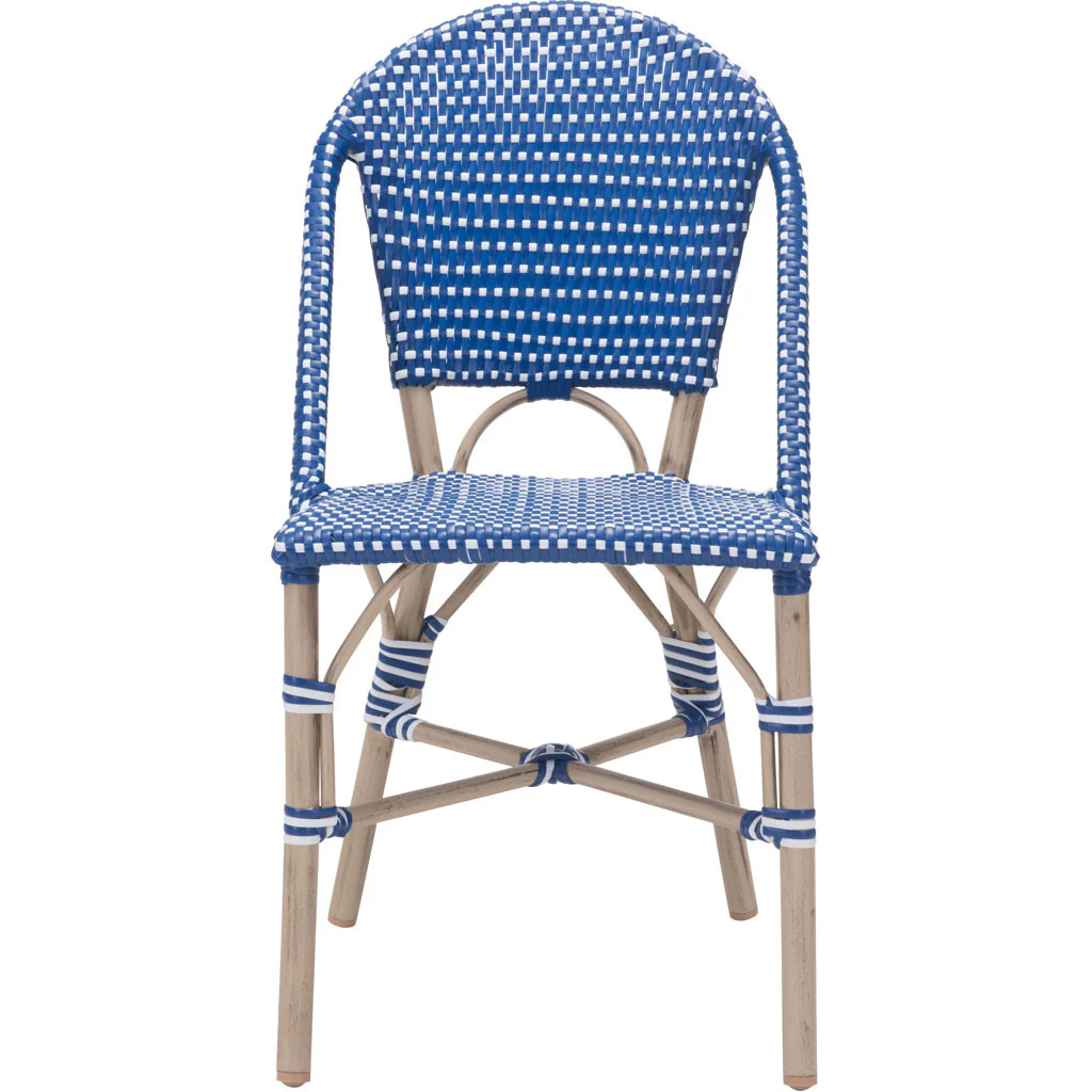 Parisian Dining Chair Navy Blue & White (Set of 2) - Image 3