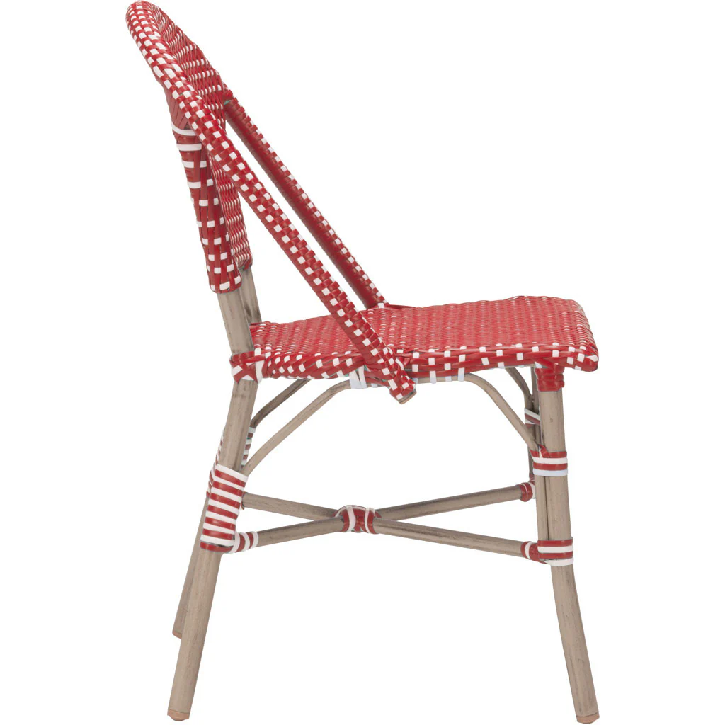 Parisian Dining Chair Red & White (Set of 2) - Image 2