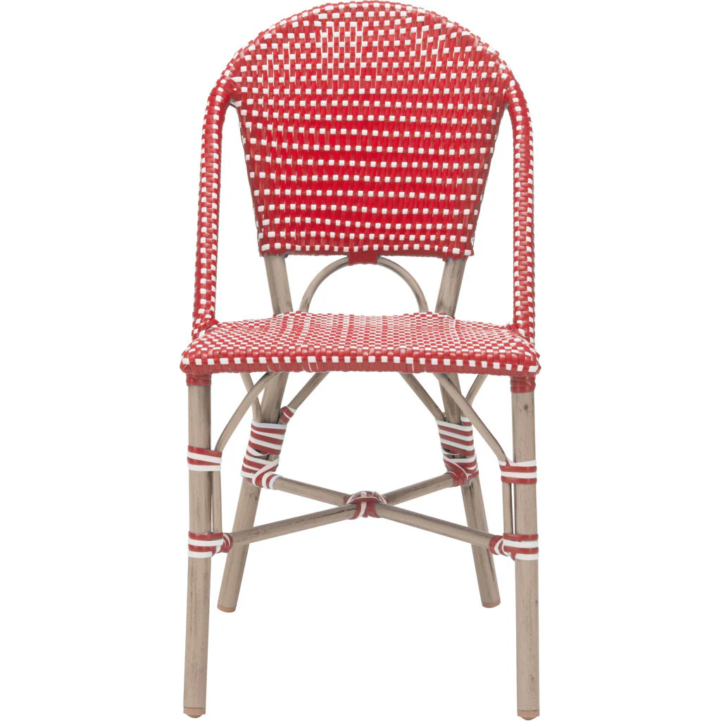 Parisian Dining Chair Red & White (Set of 2) - Image 3