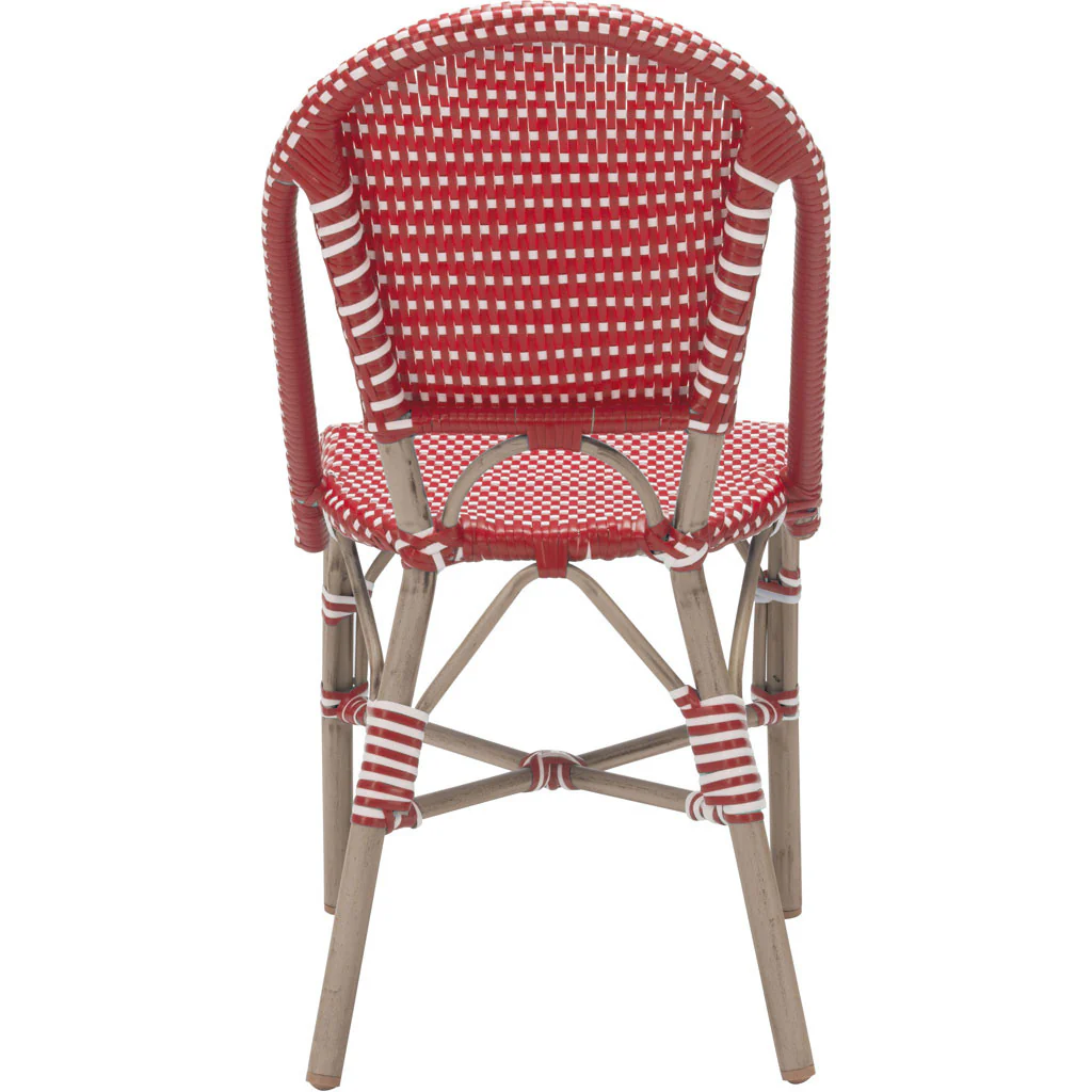 Parisian Dining Chair Red & White (Set of 2) - Image 4
