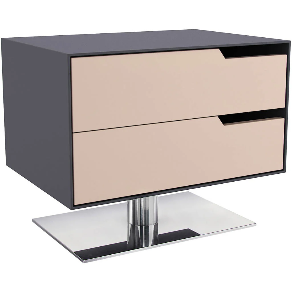 Park Nightstand Asphalt/Frappe Matte - Image 2