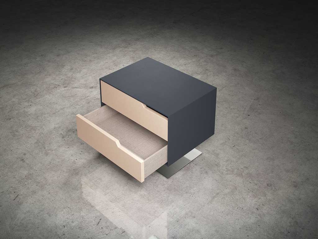 Park Nightstand Asphalt/Frappe Matte - Image 5