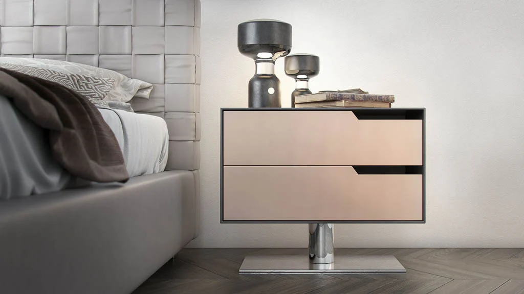 Park Nightstand Asphalt/Frappe Matte - Image 6