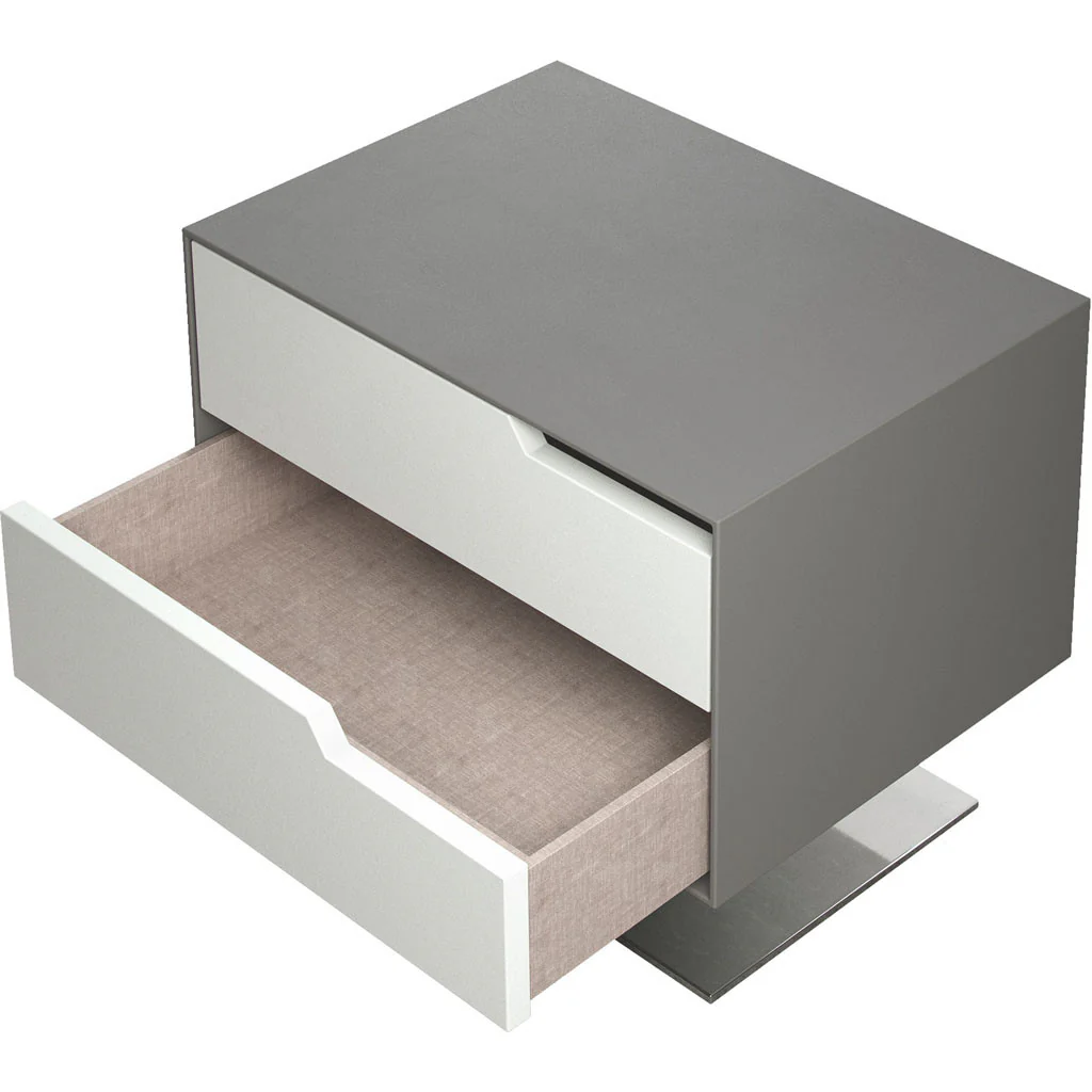 Park Nightstand Steeple Gray/White Matte - Image 3