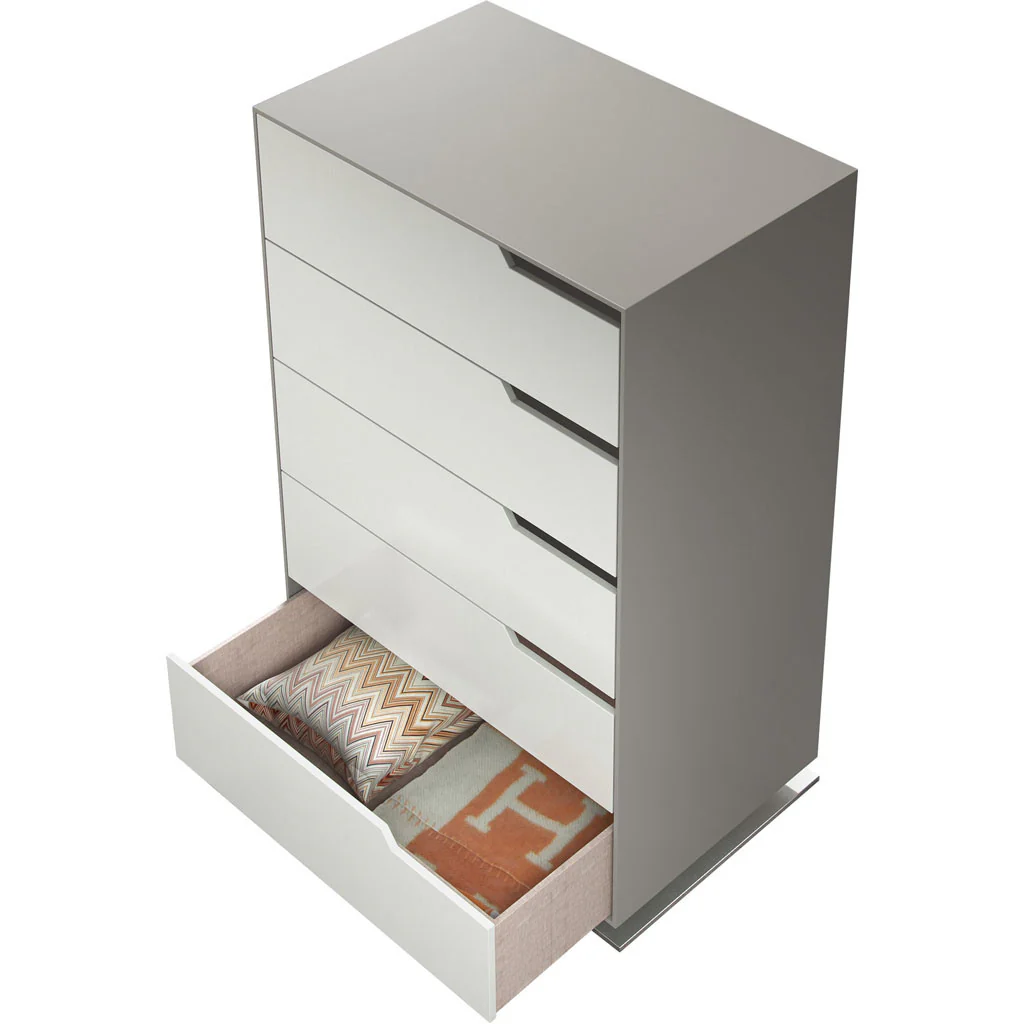 Park Tall Dresser Steeple Gray/White Matte - Image 2