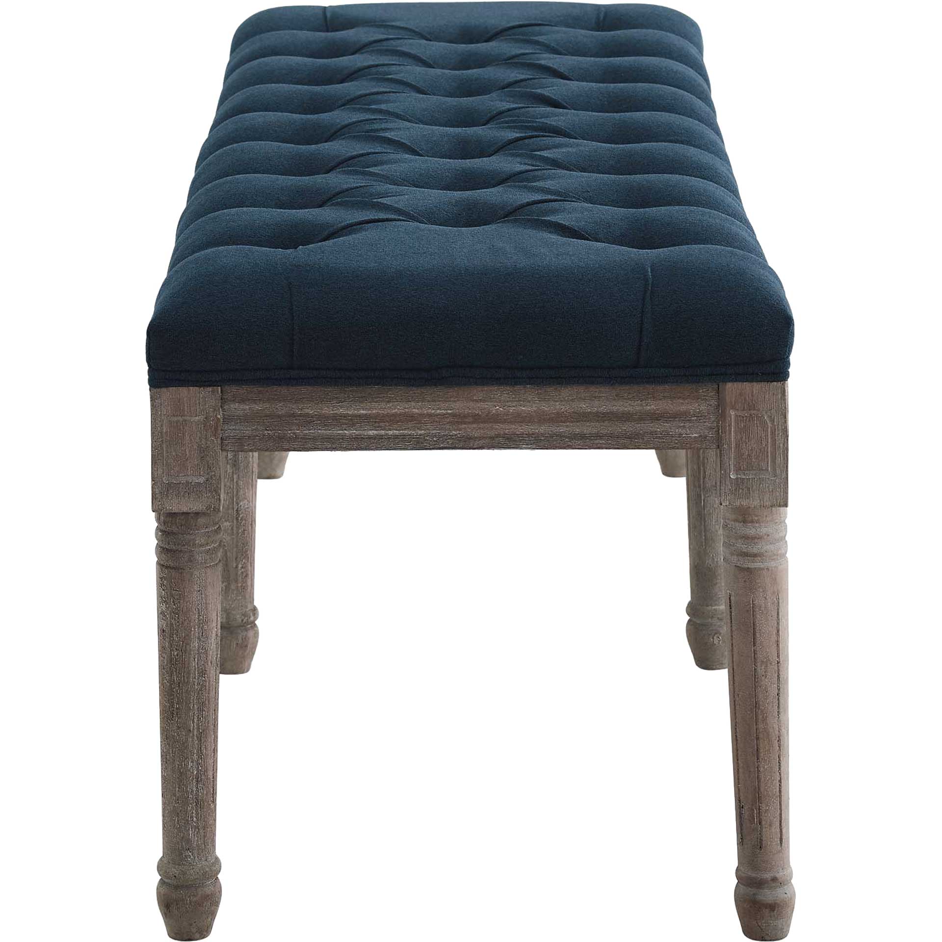 Park Upholstered Fabric Bench Navy - Image 3