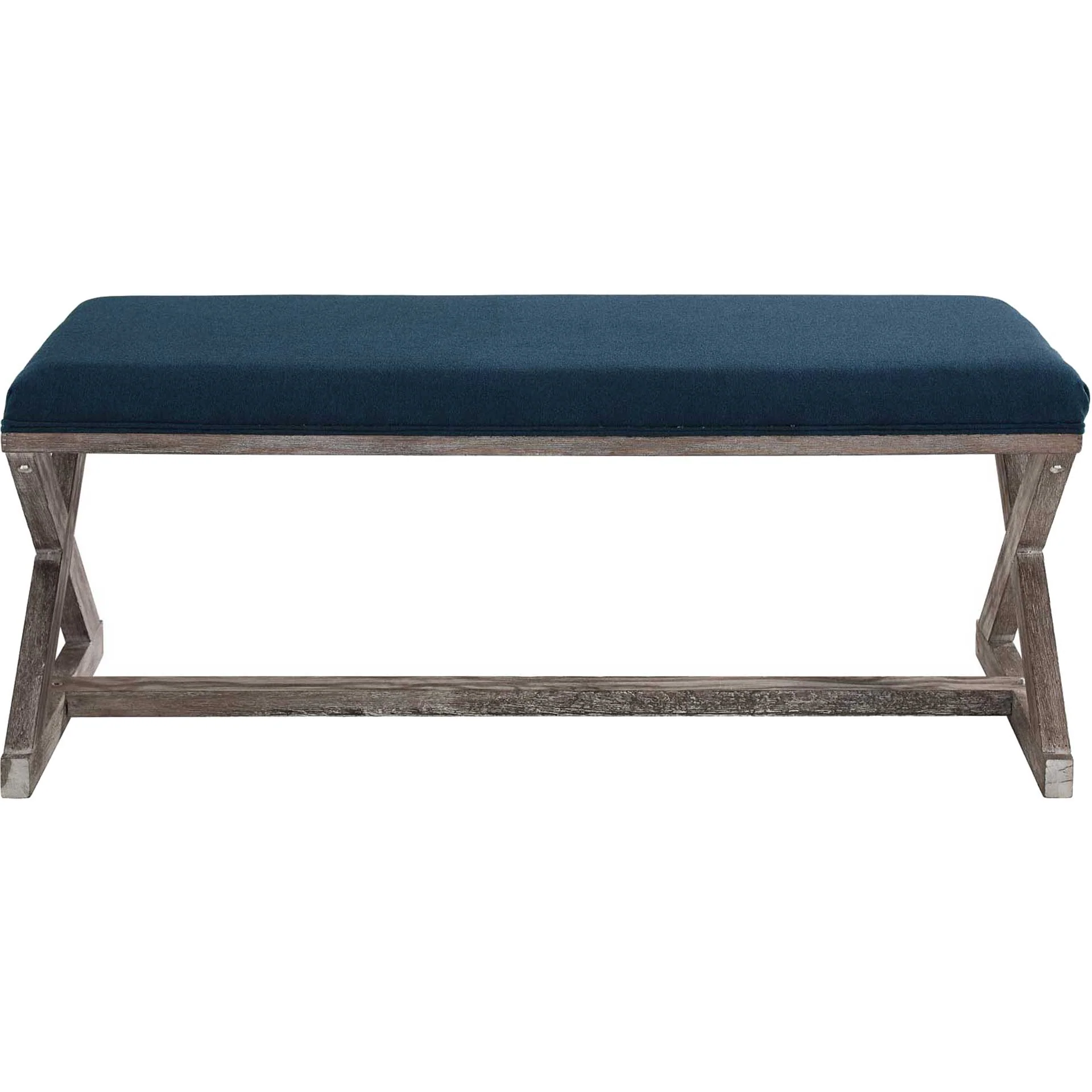 Park X-Brace Fabric Bench Navy - Image 2