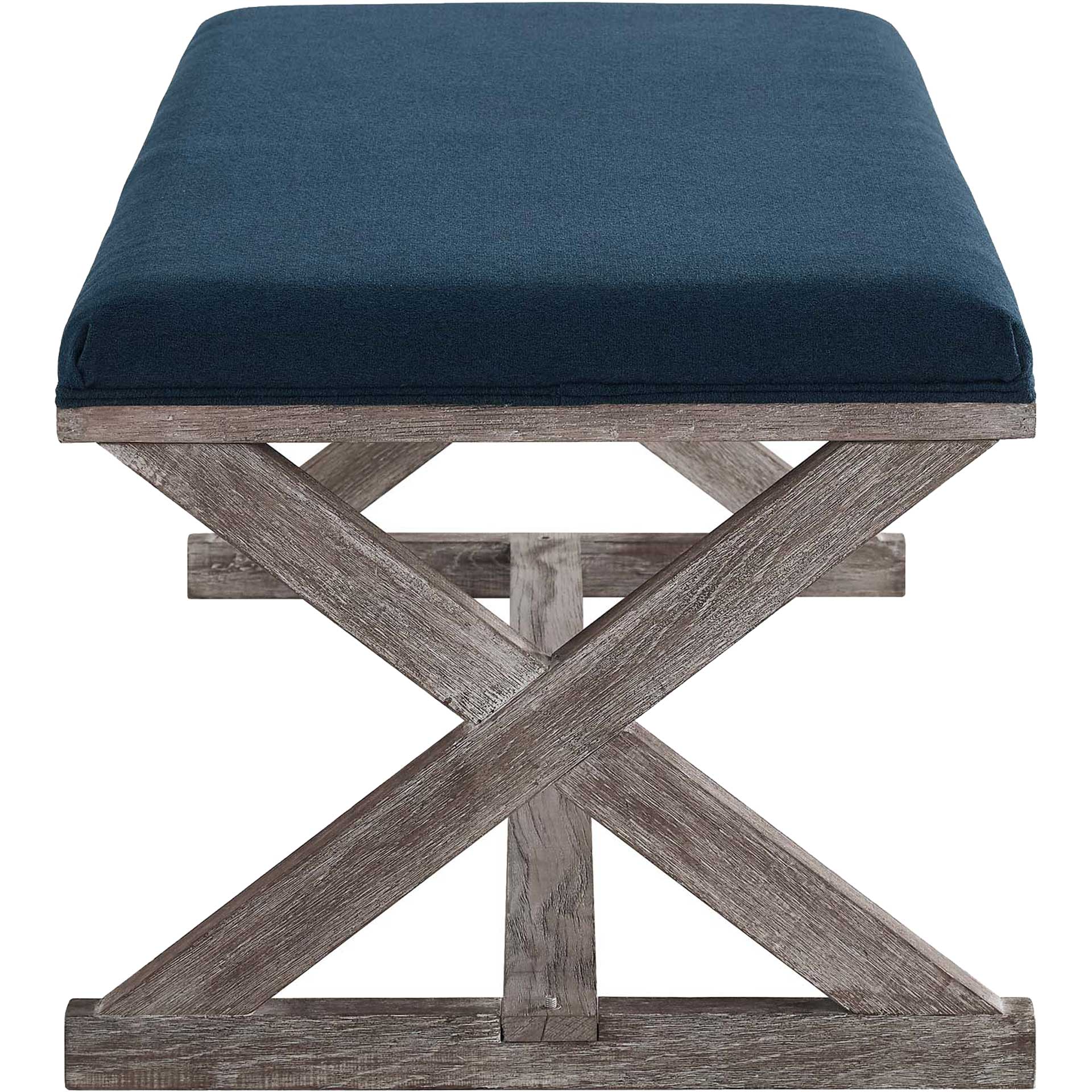 Park X-Brace Fabric Bench Navy - Image 3