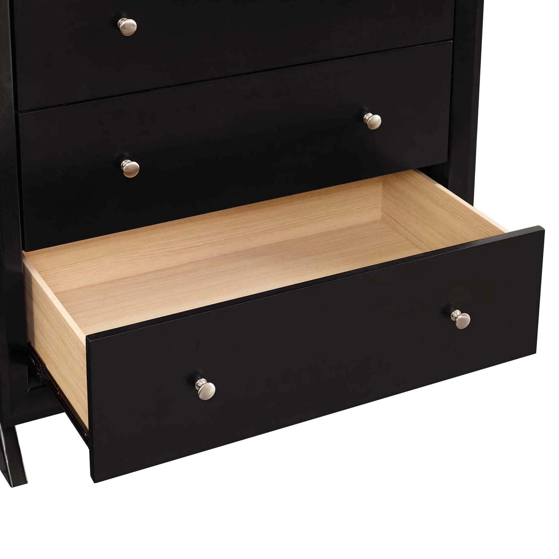 Parker Five-Drawer Chest Cappuccino - Image 4