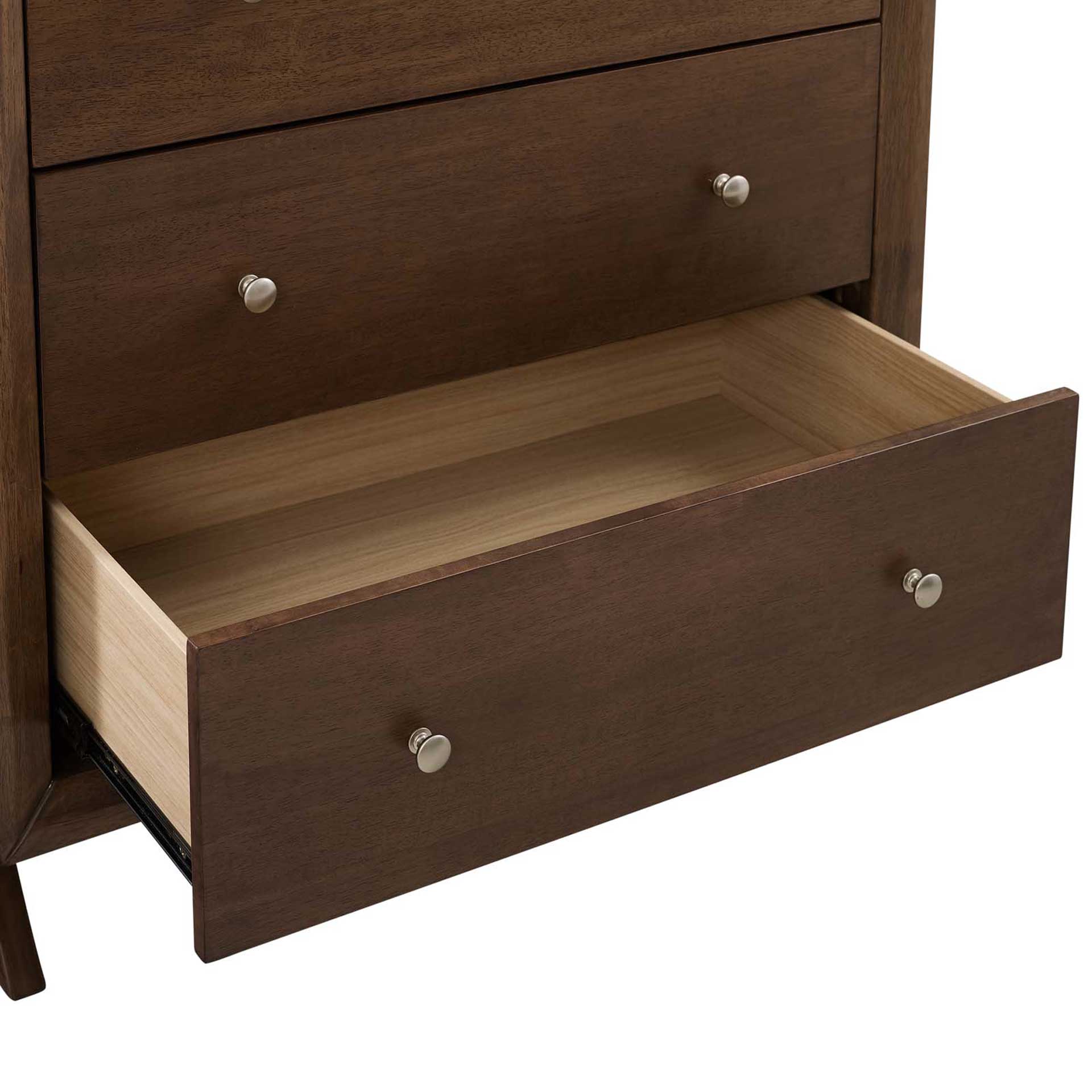 Parker Five-Drawer Chest Walnut - Image 4