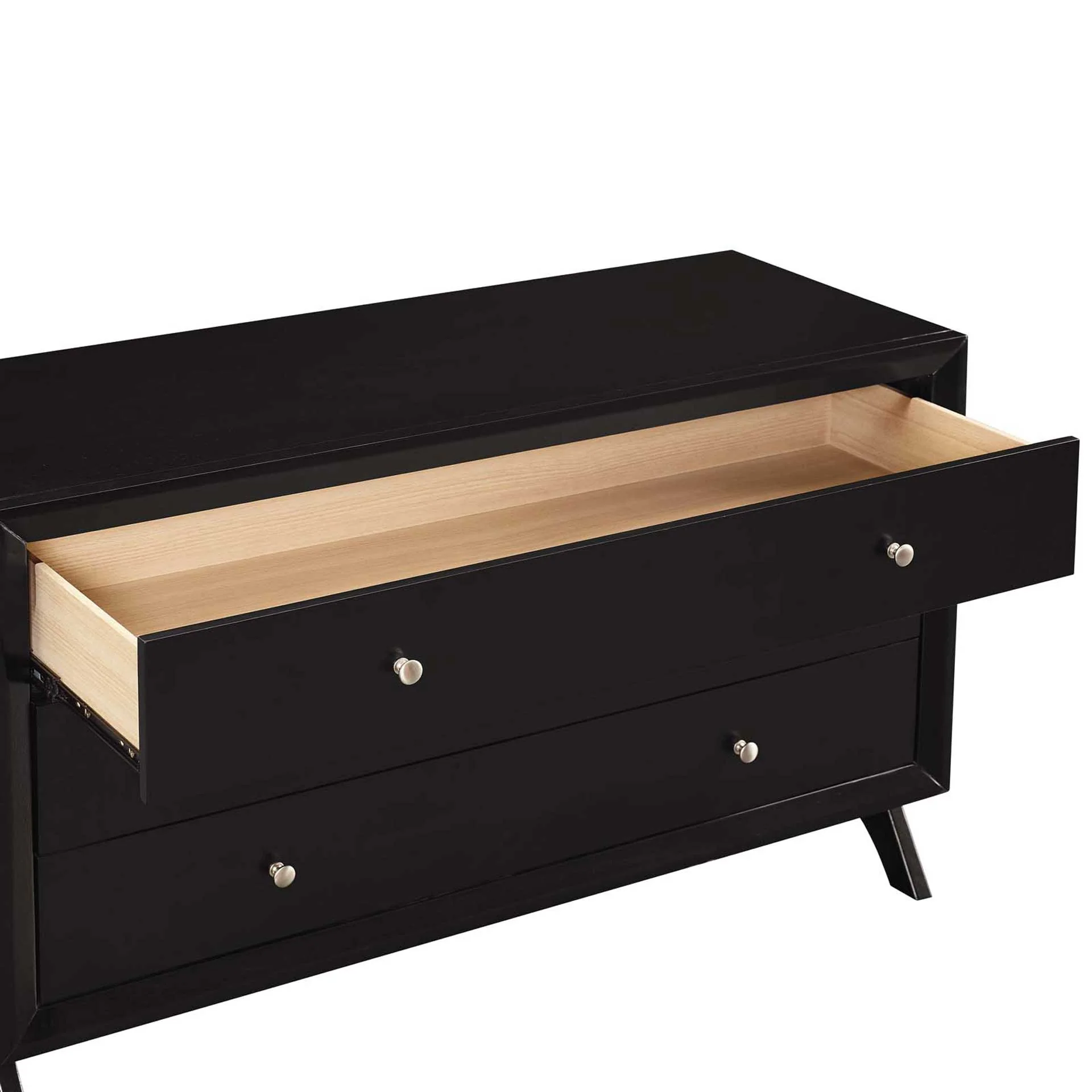 Parker Three-Drawer Dresser Cappuccino - Image 4