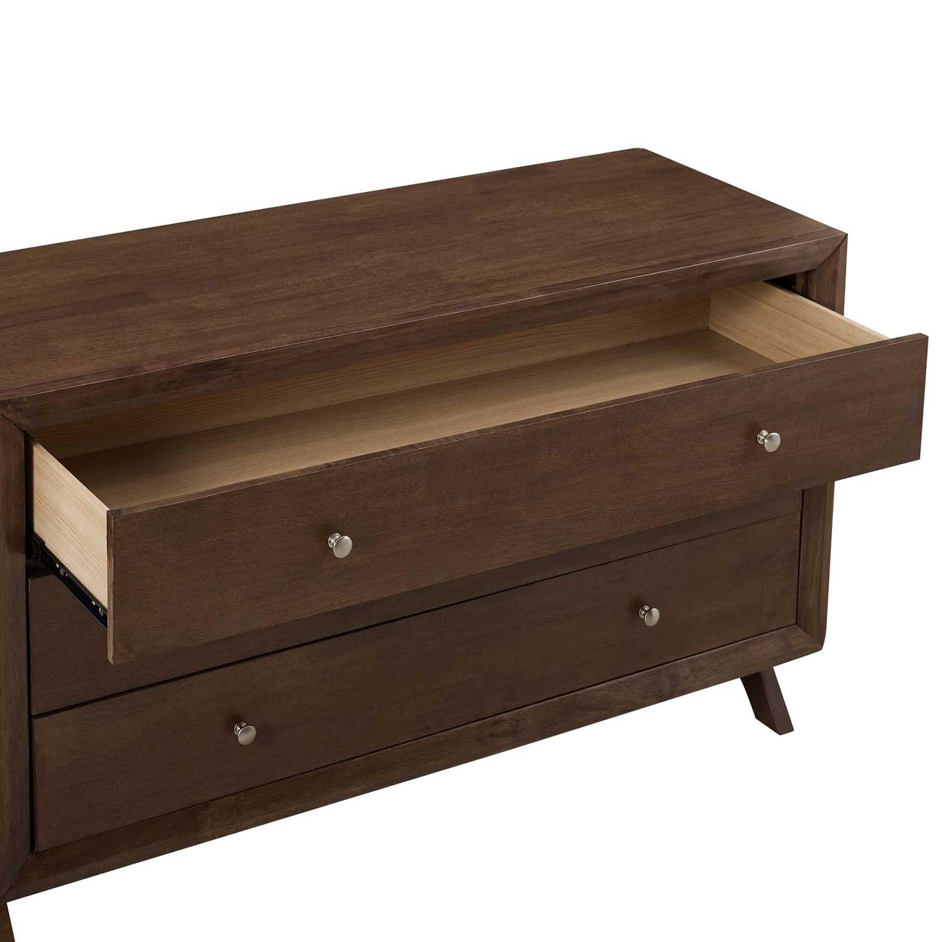 Parker Three-Drawer Dresser Walnut - Image 4