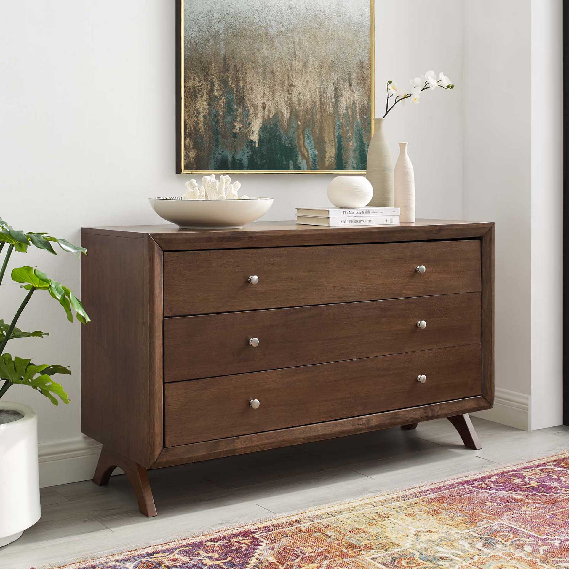 Parker Three-Drawer Dresser Walnut - Image 5