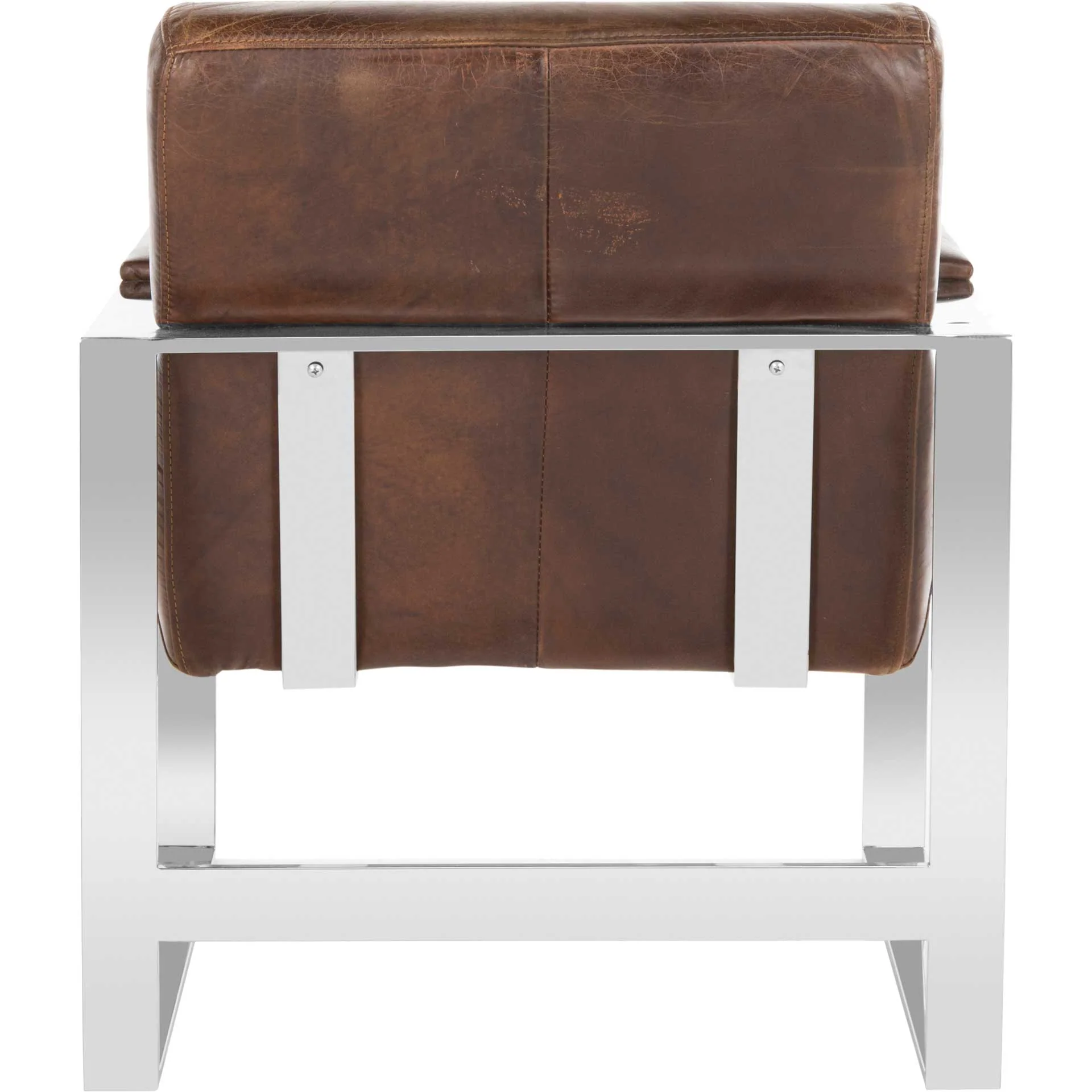Parlon Occassional Leather Chair Vintage Cigar Brown - Image 4