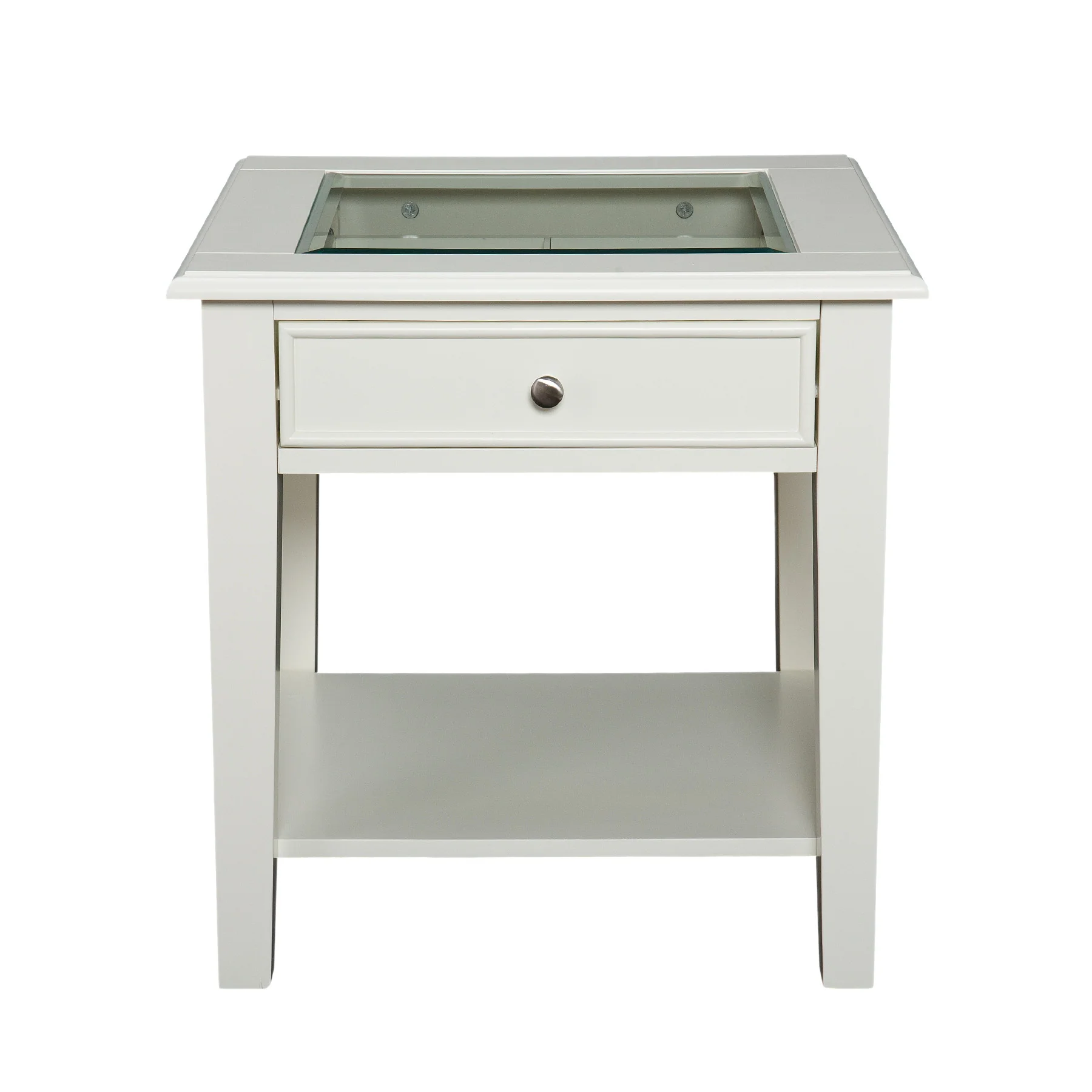 Pastoral End Table Off-White - Image 2