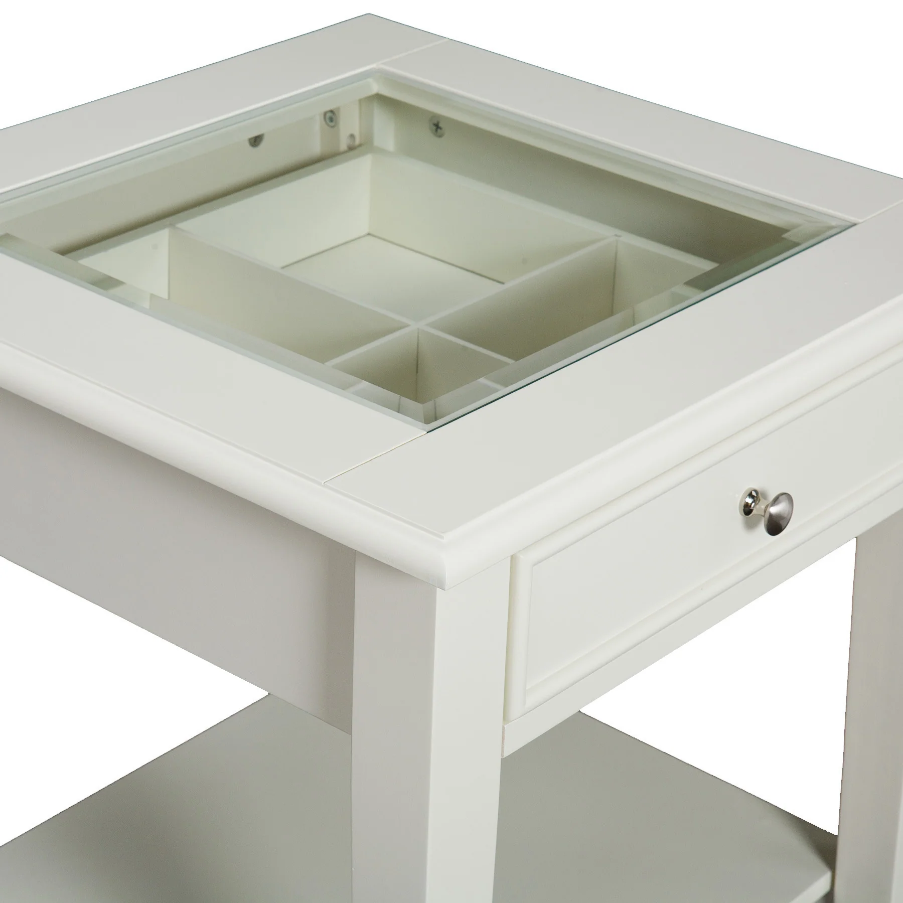 Pastoral End Table Off-White - Image 3