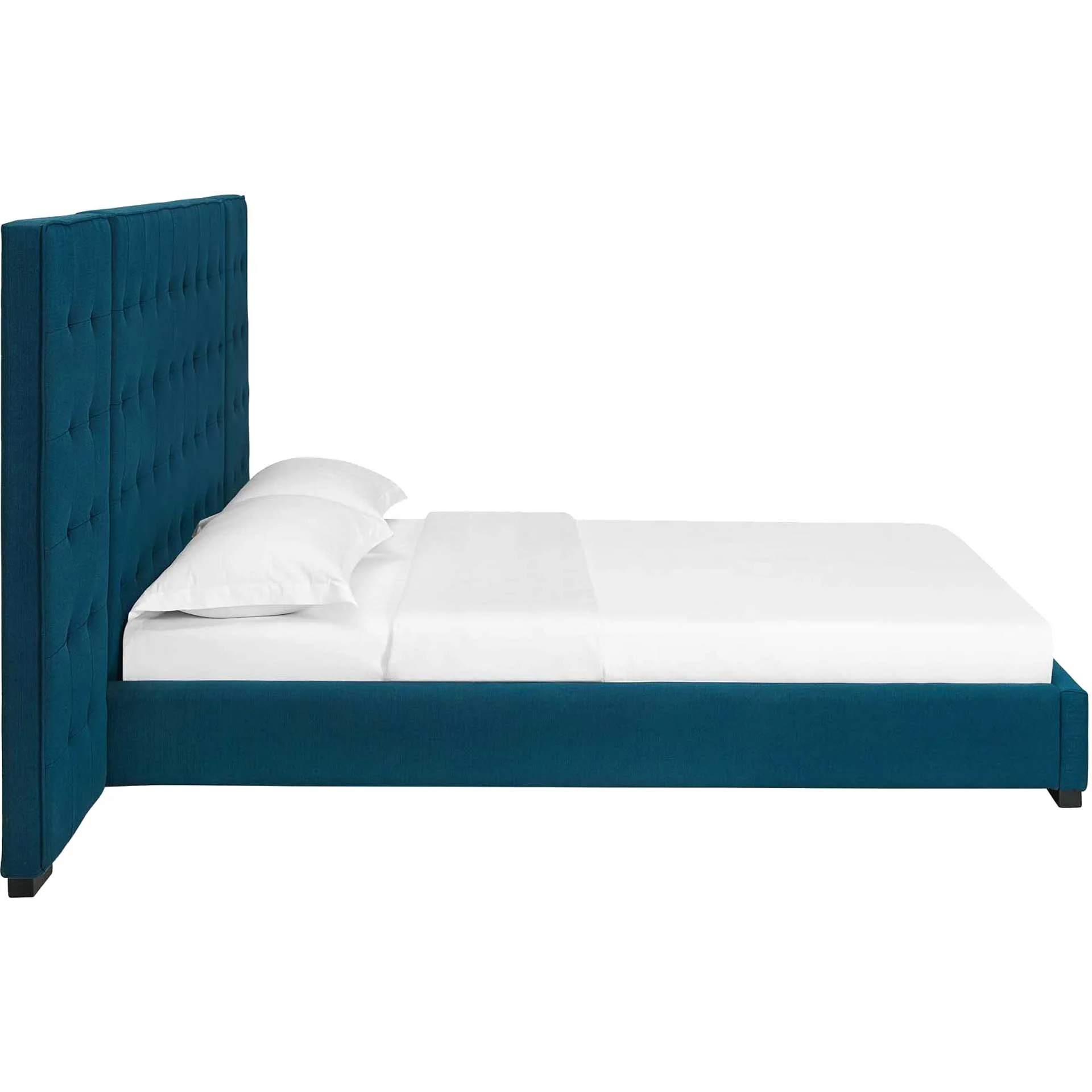 Patrick Upholstered Fabric Platform Bed Azure - Image 3