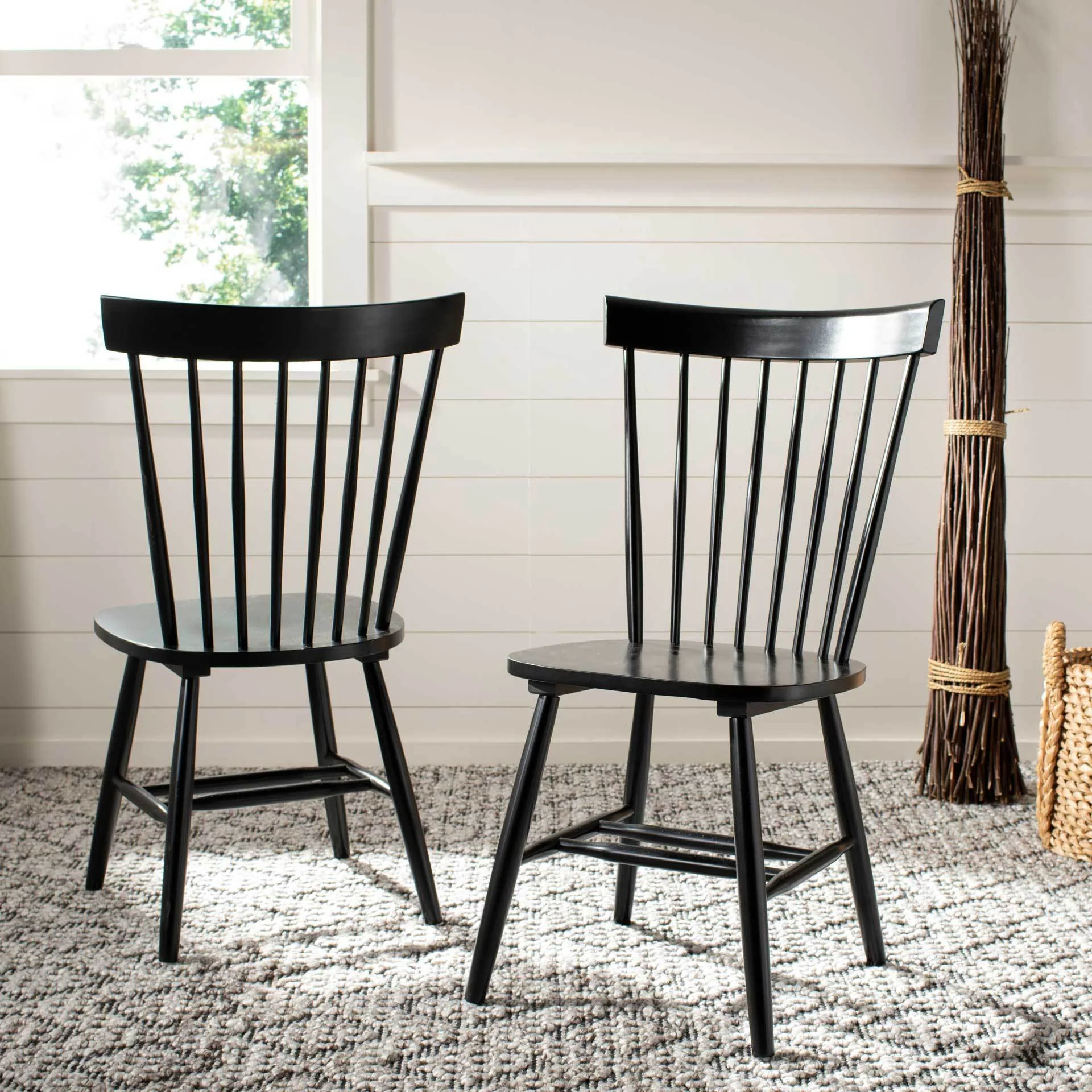 Paula Spindle Dining Chair Black (Set of 2) - Image 6