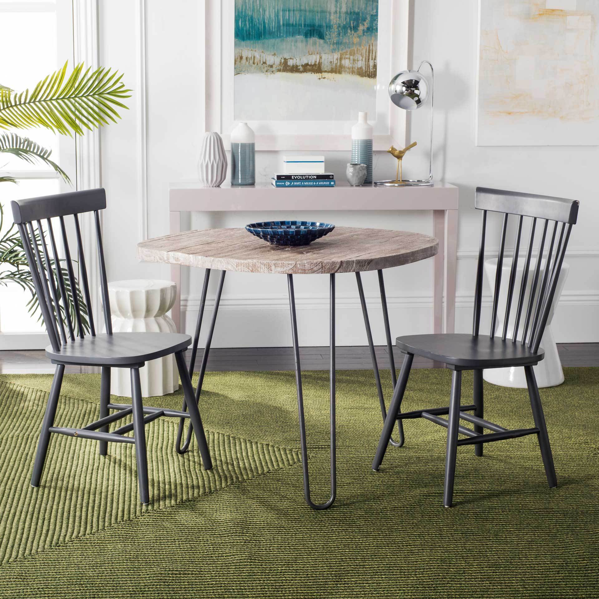 Paula Spindle Dining Chair Charcoal Gray (Set of 2) - Image 6