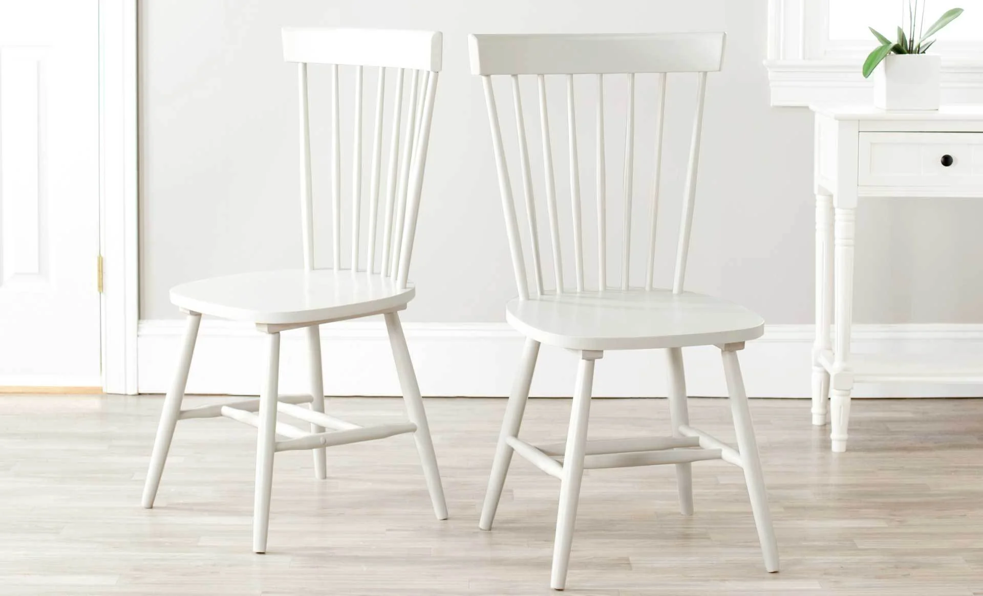 Paula Spindle Dining Chair Off White (Set of 2) - Image 5