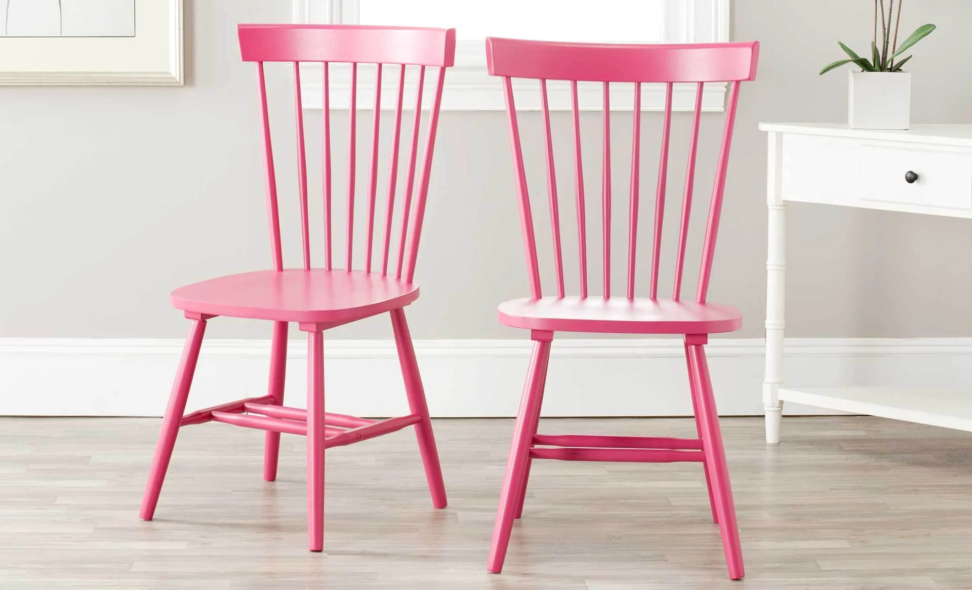 Paula Spindle Dining Chair Raspberry (Set of 2) - Image 8